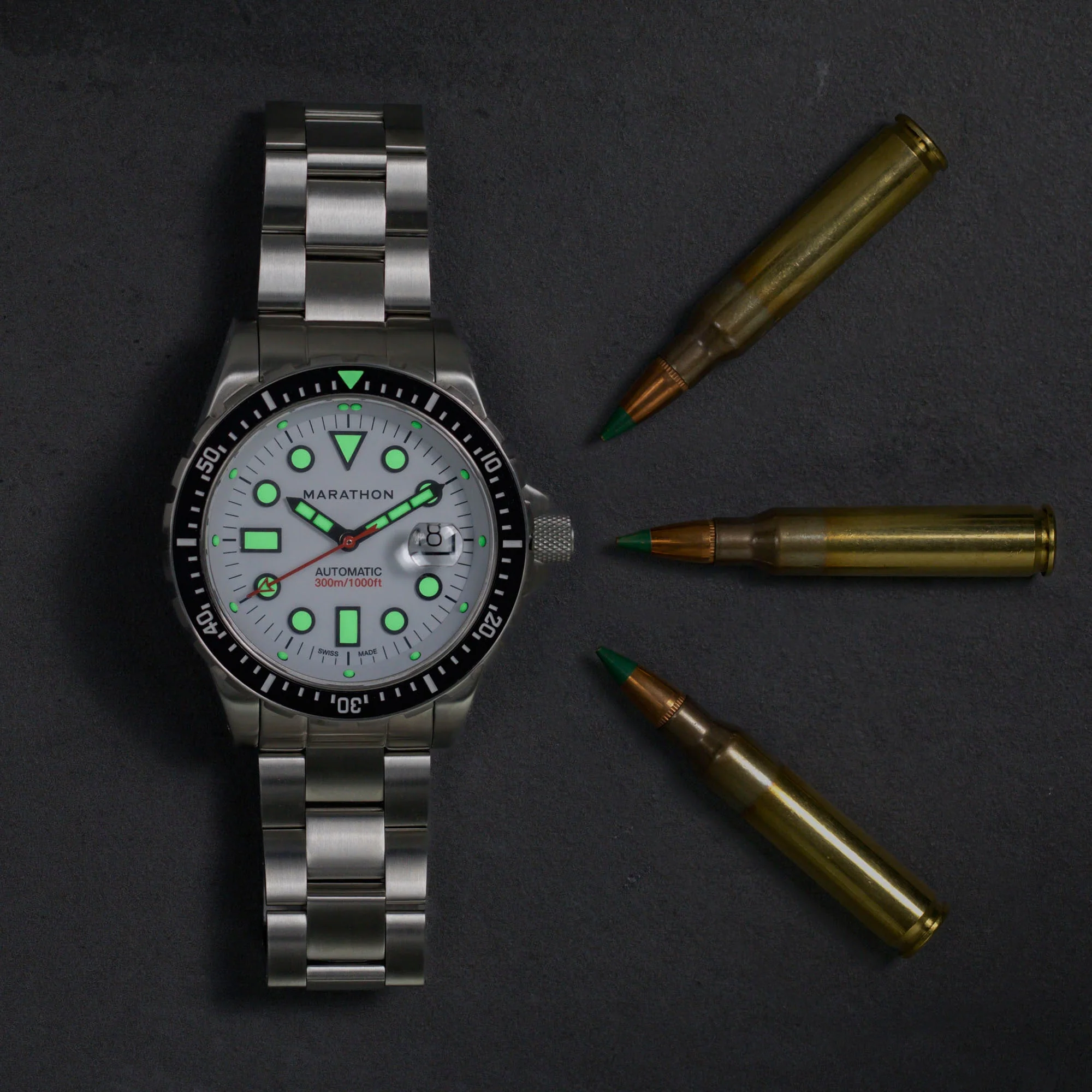 46mm OSAR-D ARCTIC EDITION 46mm Original SAR w/ Date with Stainless Steel Bracelet (OSAR-D) ARCTIC EDITION White Dial - Image 3