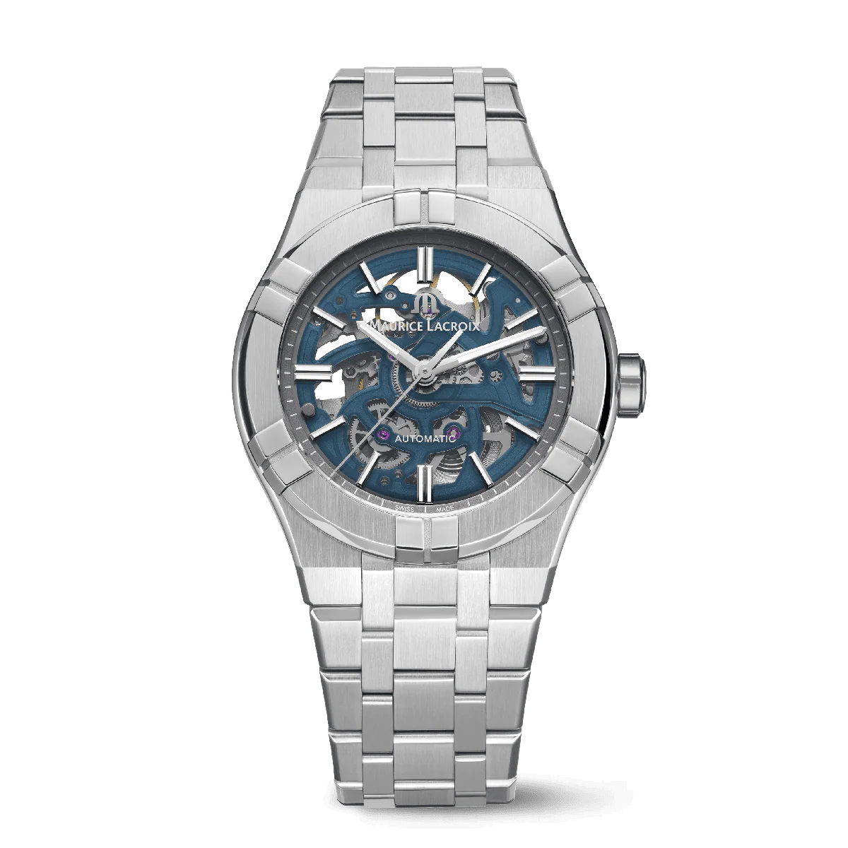 Aikon Automatic Skeleton Blue Skeleton / Bracelet | Blue Dial