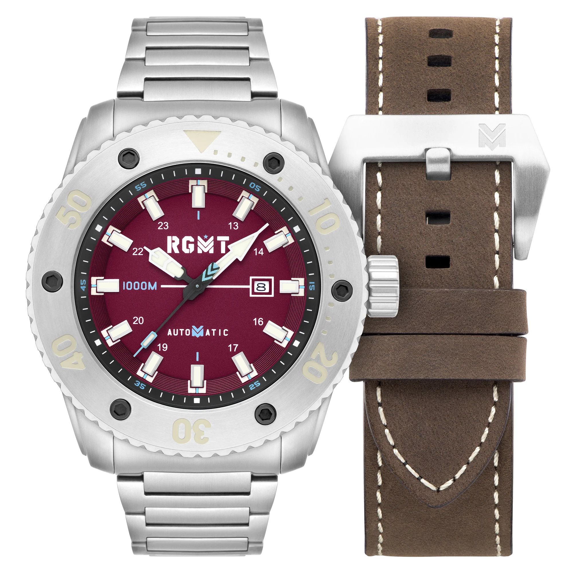 ALL BRITE AUTOMATIC RED / STAINLESS STEEL Red Dial