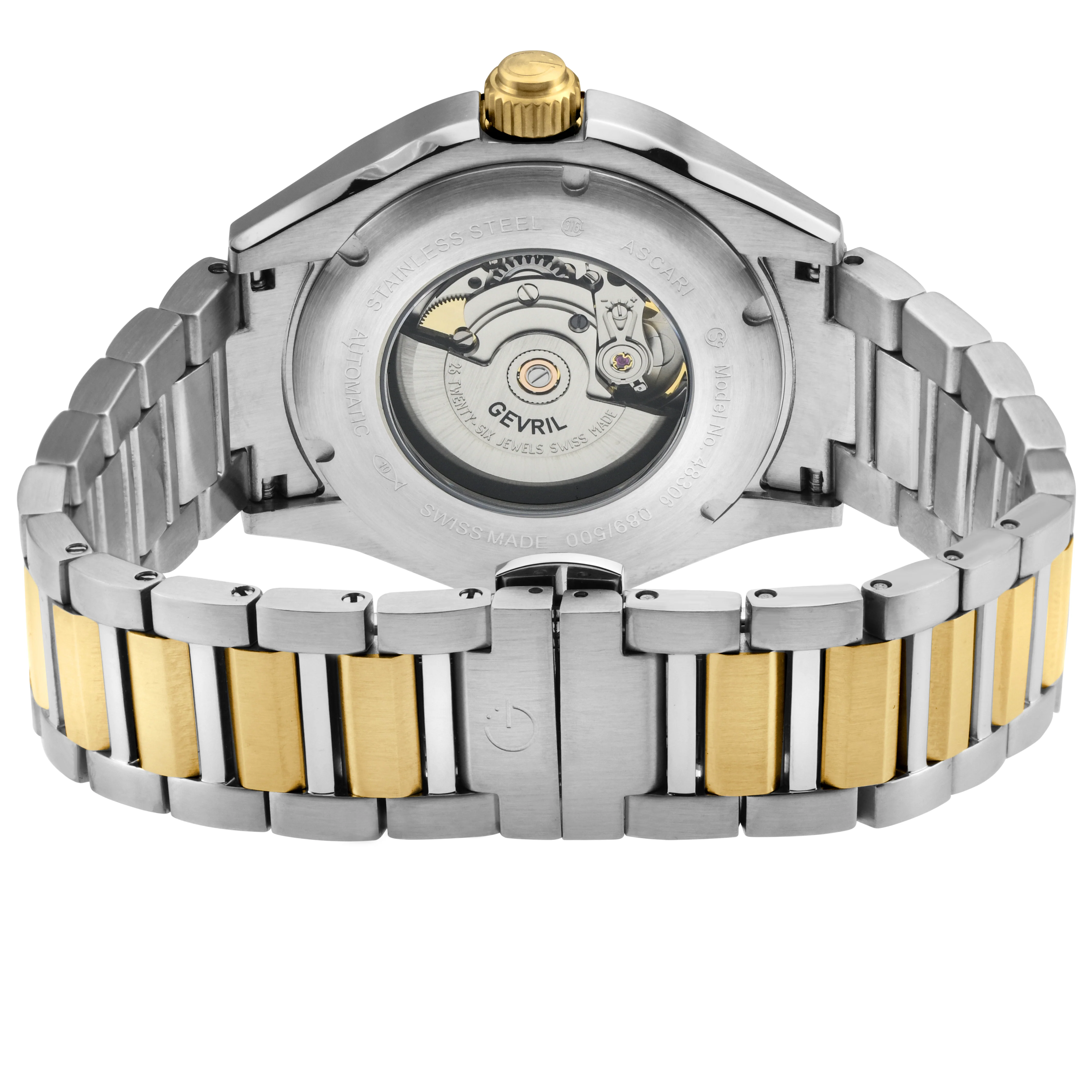 Ascari Swiss made Automatic Sellita SW200 forged carbon bezel Black Two-tone | Green Dial - Image 3