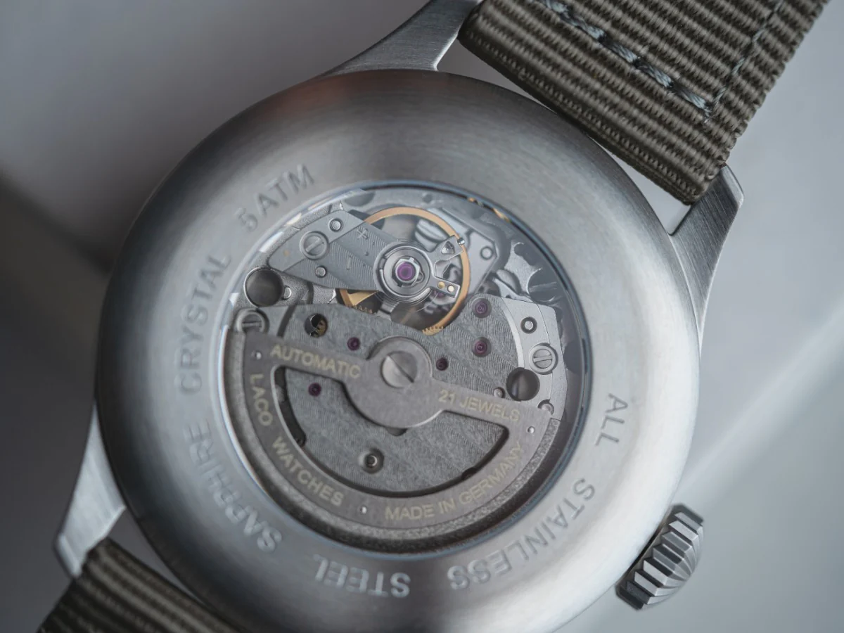 Augsburg Blaue Stunde 39 nylon bracelet | Blue Dial - Image 4