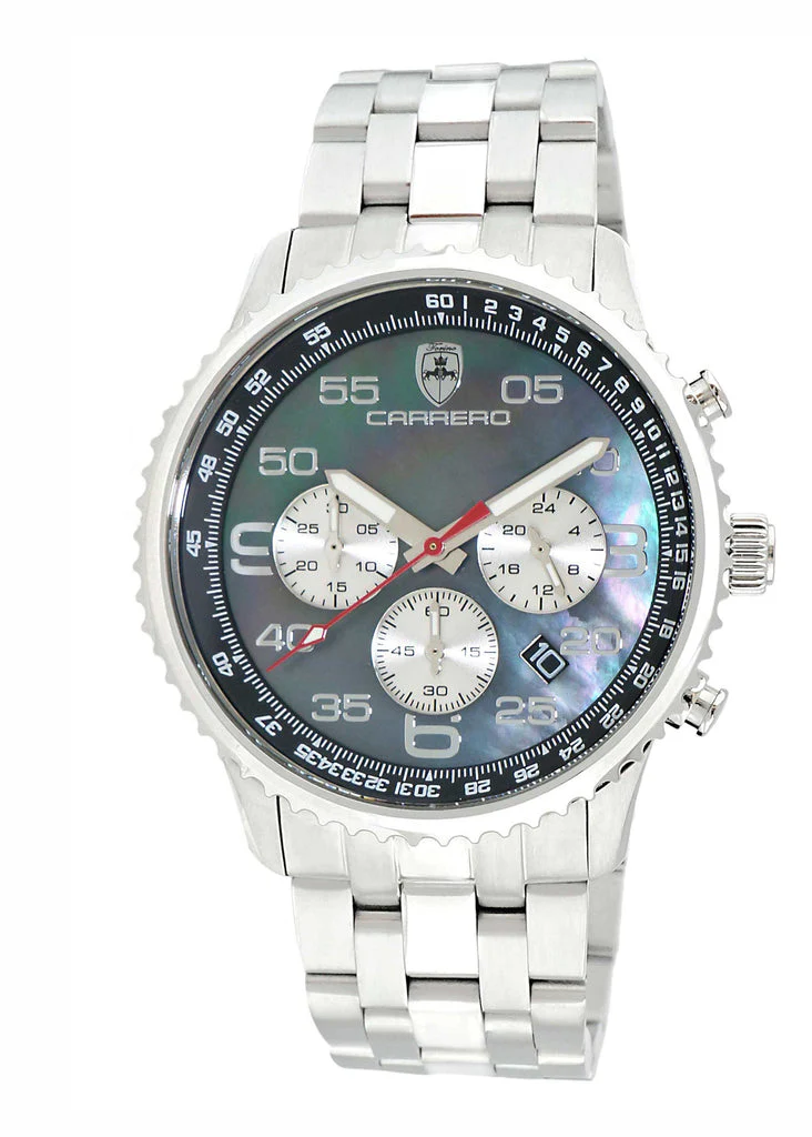 Aureum-MB Silver tone/Black | Black Dial