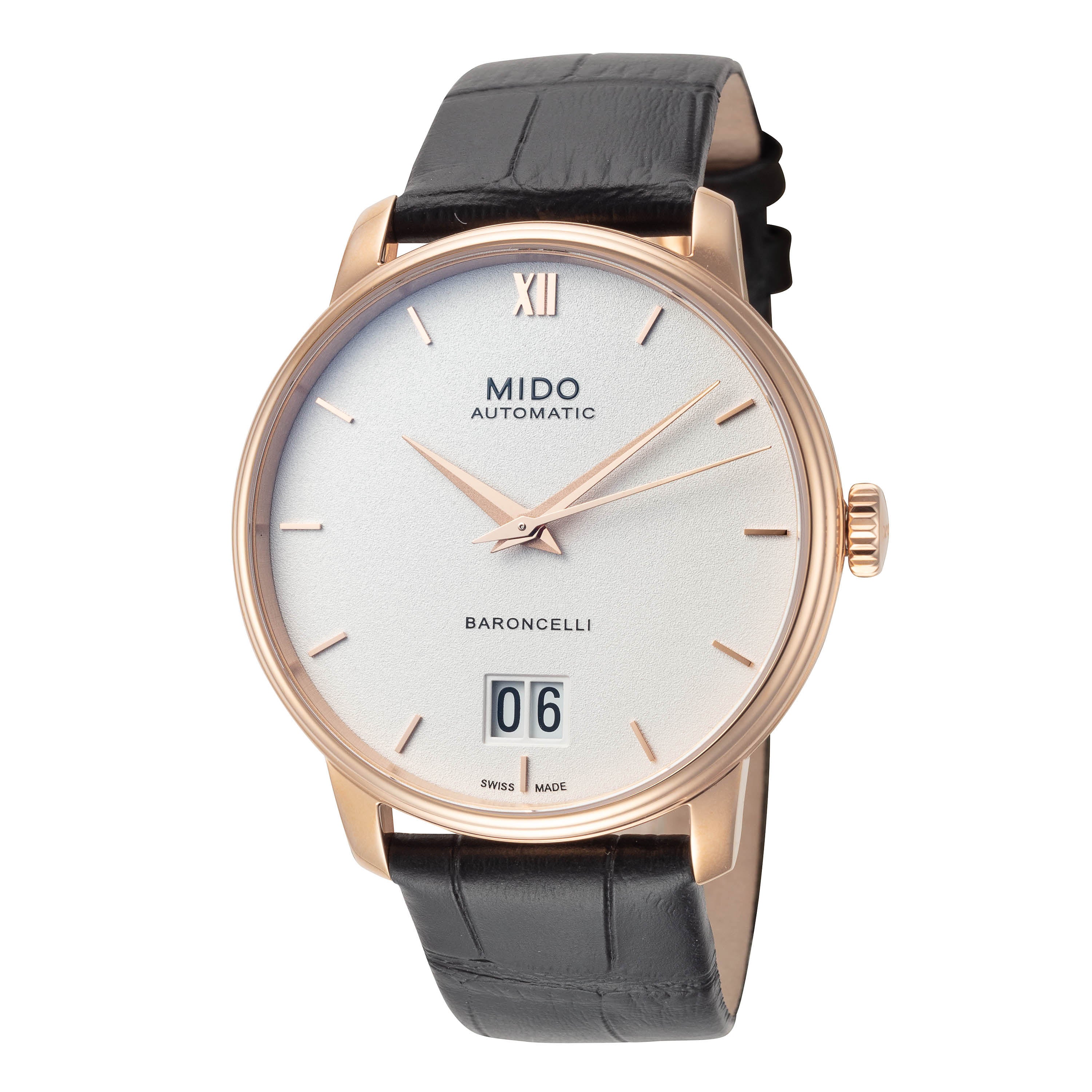 Baroncelli 40mm / White / Black | White Dial