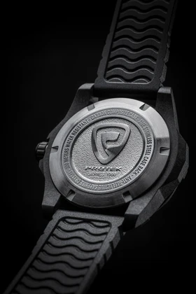 Carbon Dive CARBON CASE/BLACK&BLUE DIAL/BLACK STRAP | Black Dial - Image 5
