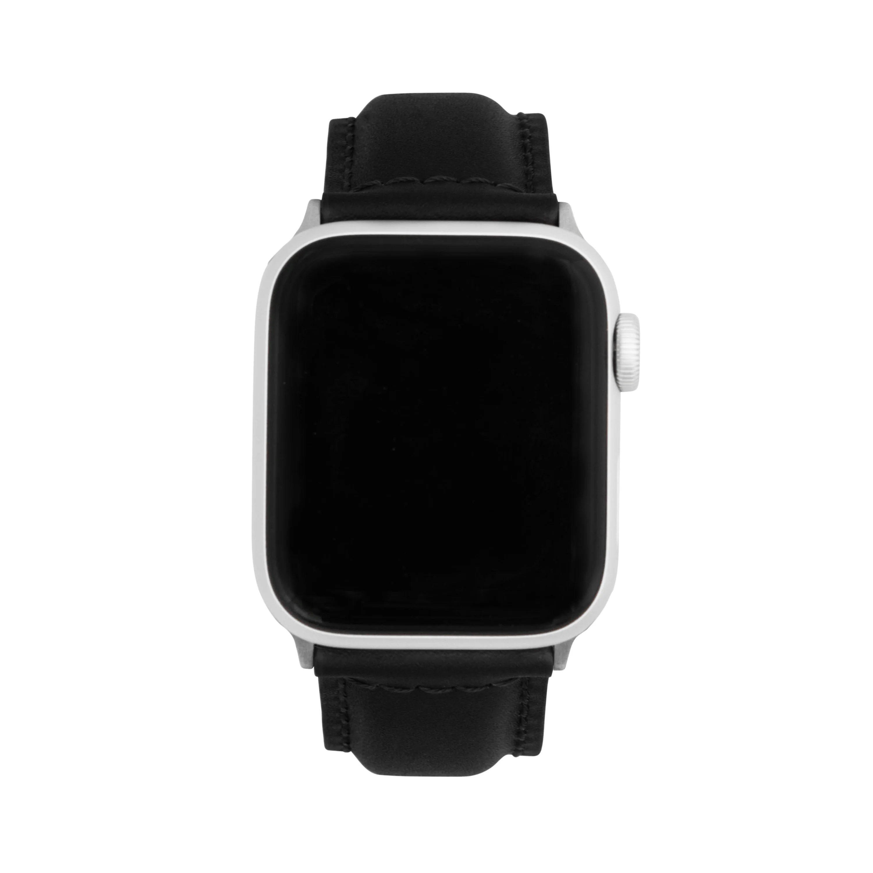 Classic Leather Band for Apple Watch Series 8/7/6/5/4/3/2/1/SE Black (38mm | 40mm | 41mm) | Dial - Image 2