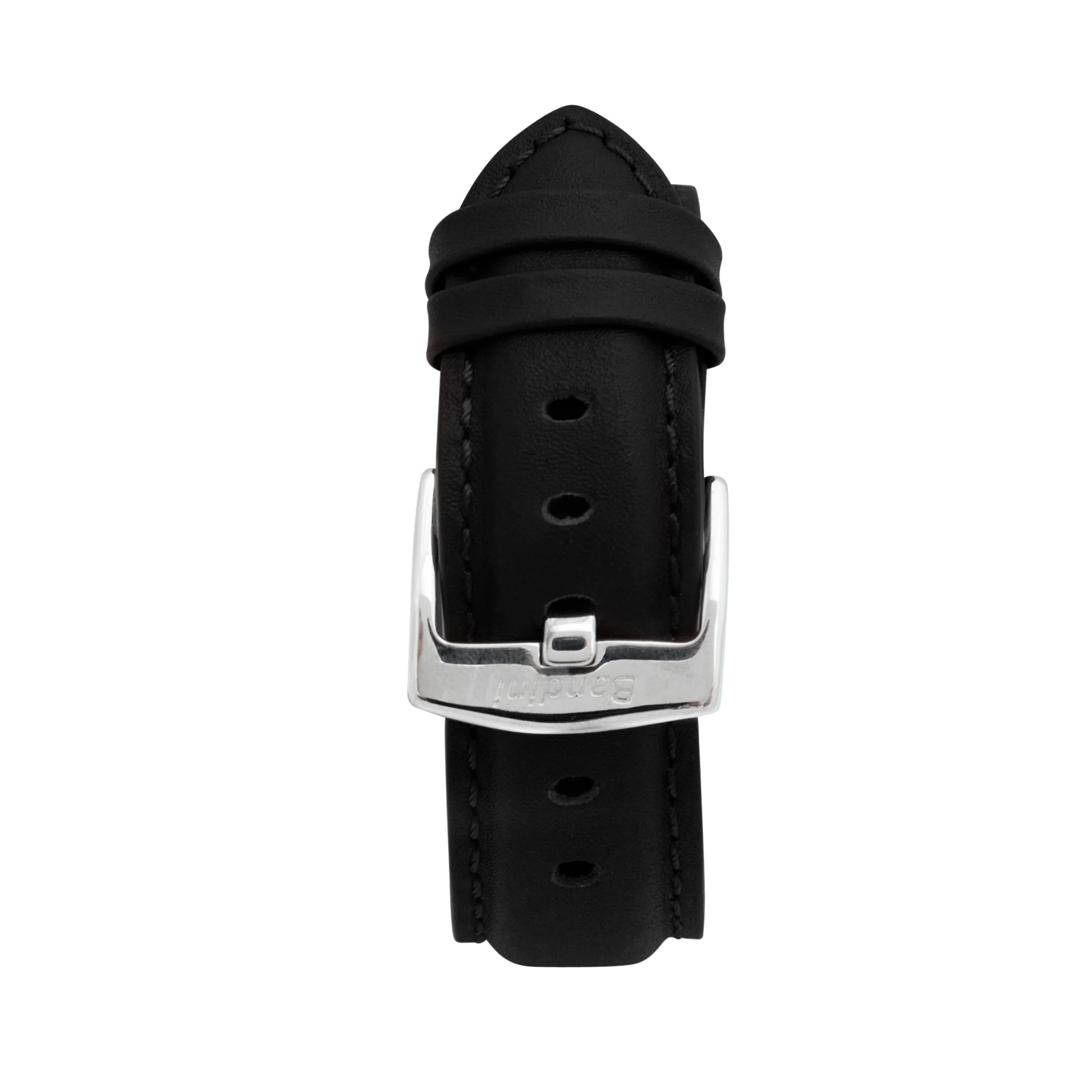 Classic Leather Band for Apple Watch Series 8/7/6/5/4/3/2/1/SE Black (38mm | 40mm | 41mm) | Dial - Image 3