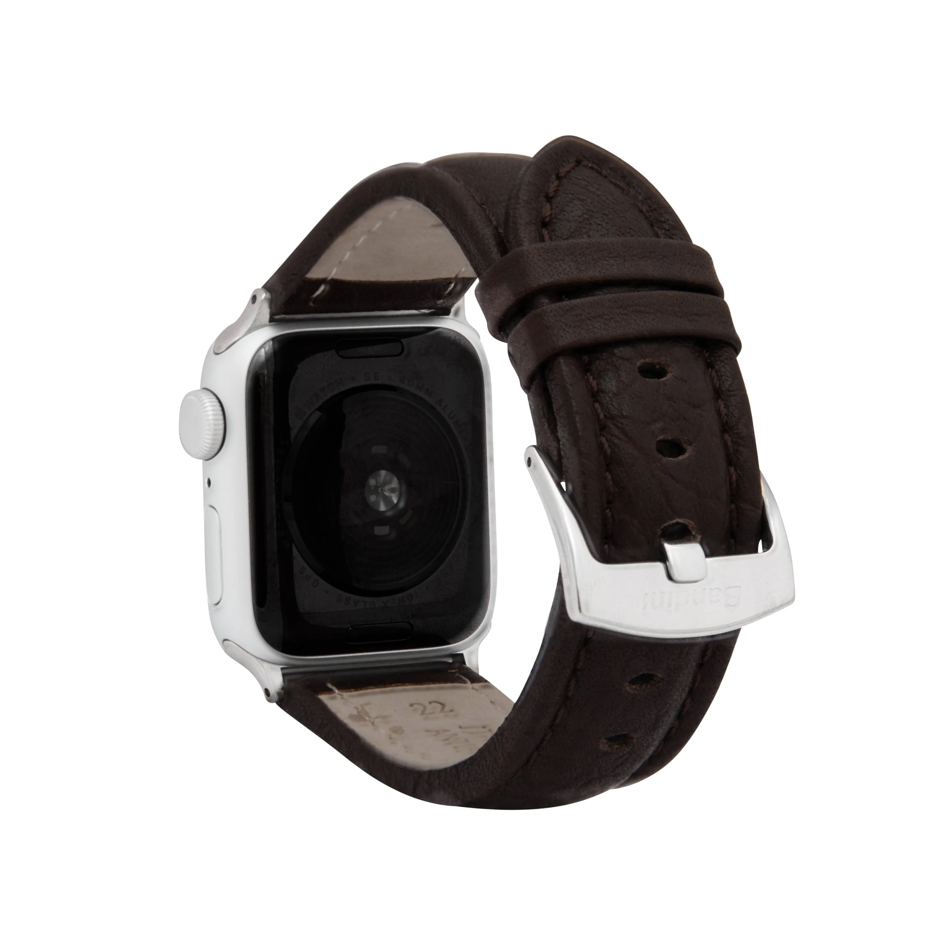 Classic Leather Buffalo Pattern Band for Apple Watch Ultra & Series 8/7/6/5/4/3/2/1/SE Brown (42mm | 44mm | 45mm | 49mm) | Dial