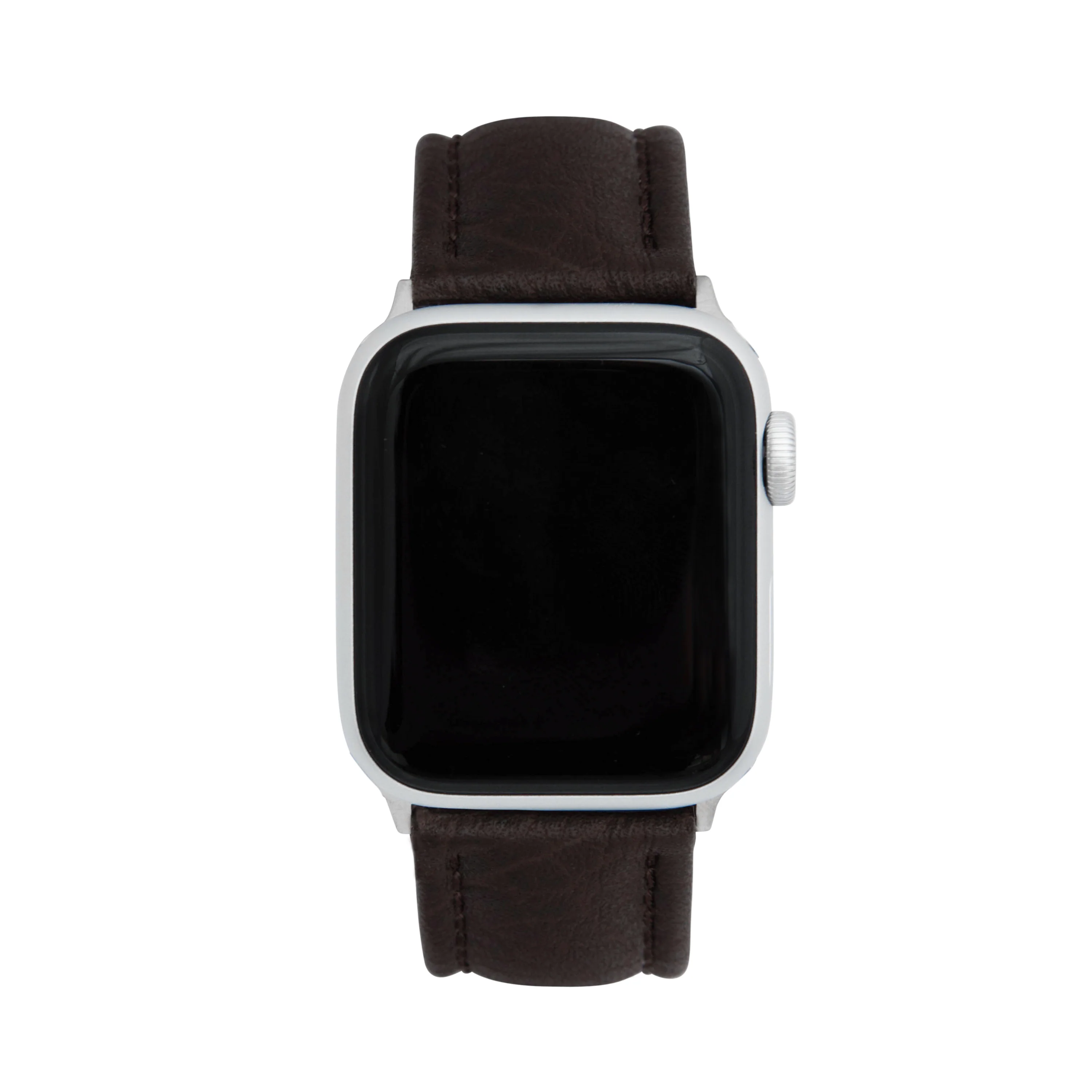 Classic Leather Buffalo Pattern Band for Apple Watch Ultra & Series 8/7/6/5/4/3/2/1/SE Brown (42mm | 44mm | 45mm | 49mm) | Dial - Image 2