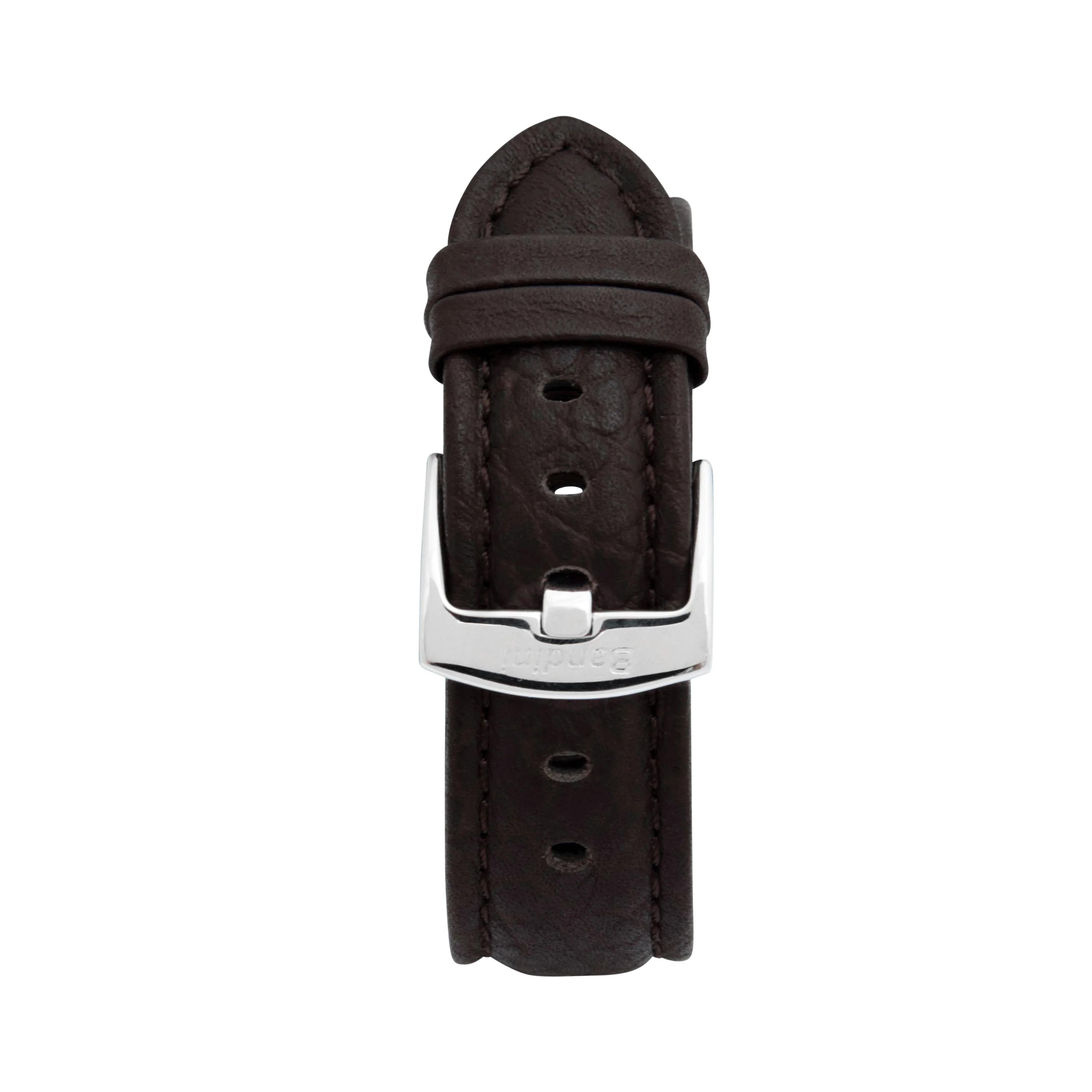 Classic Leather Buffalo Pattern Band for Apple Watch Ultra & Series 8/7/6/5/4/3/2/1/SE Brown (42mm | 44mm | 45mm | 49mm) | Dial - Image 3