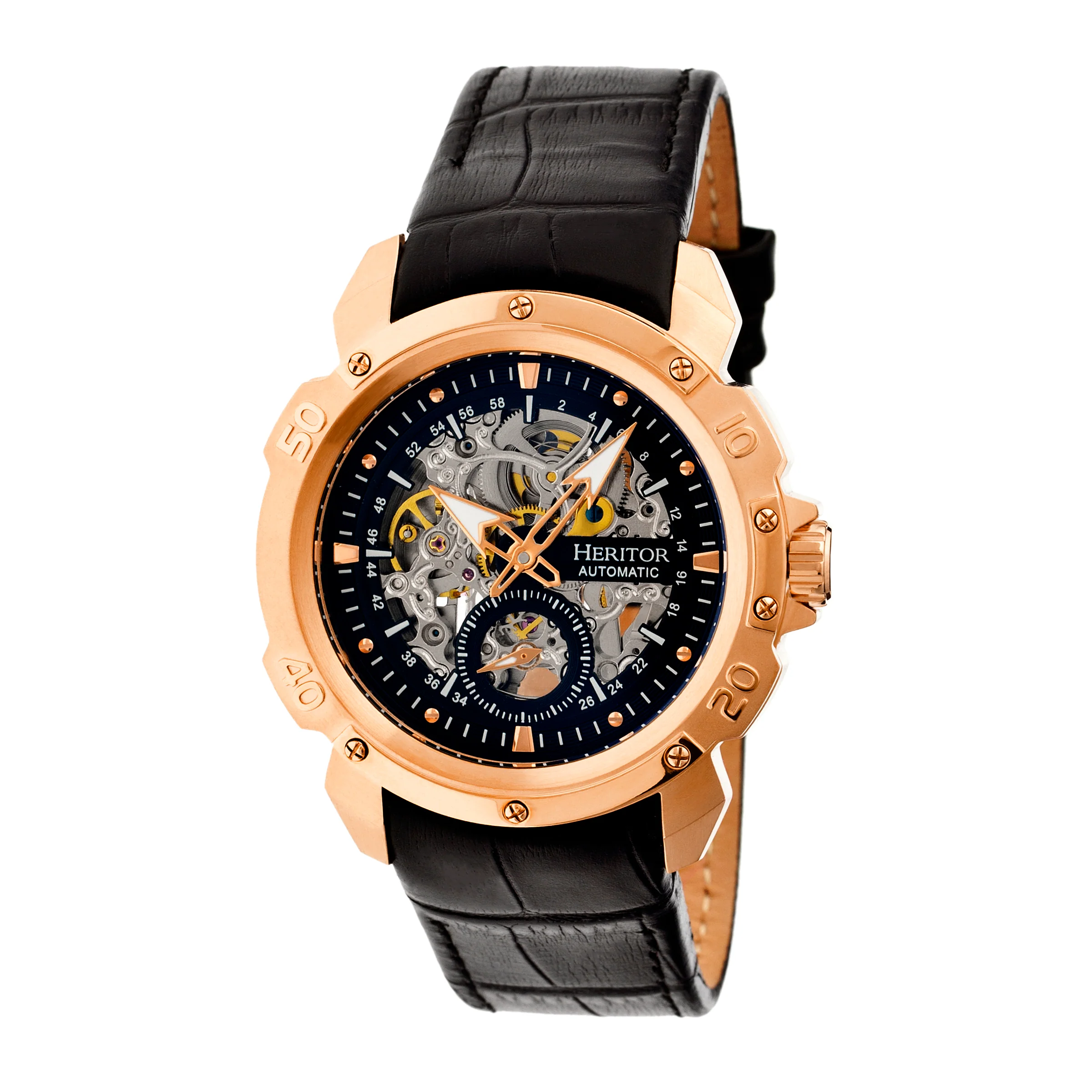 Conrad Rose Gold/Black | Black Dial