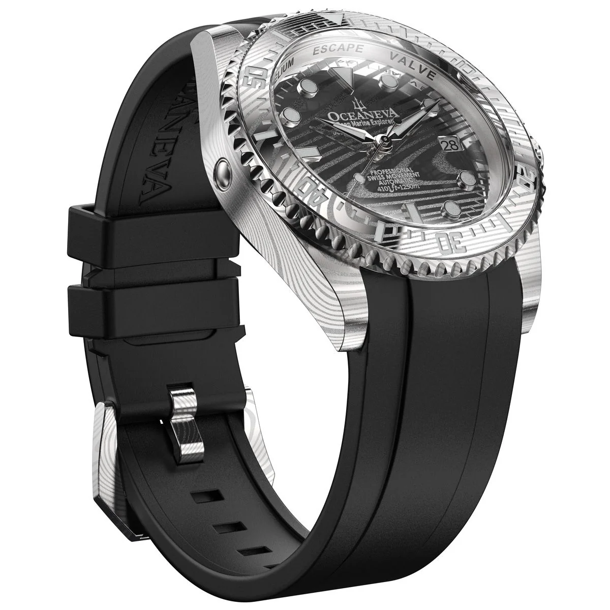 Damascus Deep Marine Explorer II Watch Grey Bezel | Dark Grey Dial - Image 24