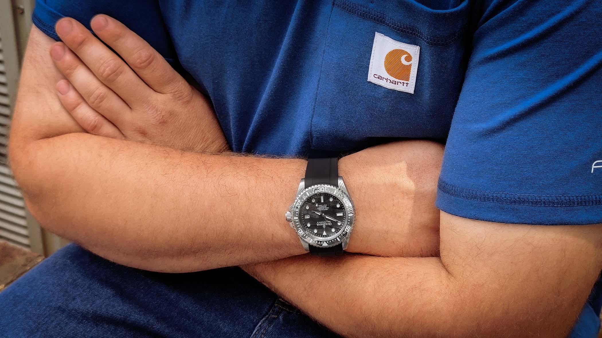 Damascus Deep Marine Explorer II Watch Grey Bezel | Dark Grey Dial - Image 25