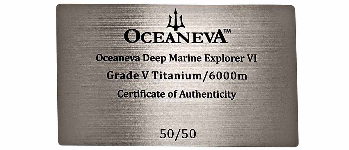 Deep Marine Explorer VI 6000m Grade 5 Titanium 6000m/BlackDial | Black Dial - Image 14