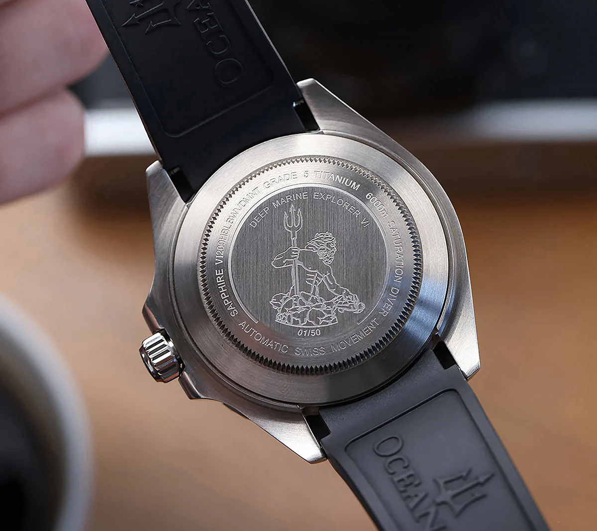 Deep Marine Explorer VI 6000m Grade 5 Titanium 6000m/BlueDial | Blue Dial - Image 3