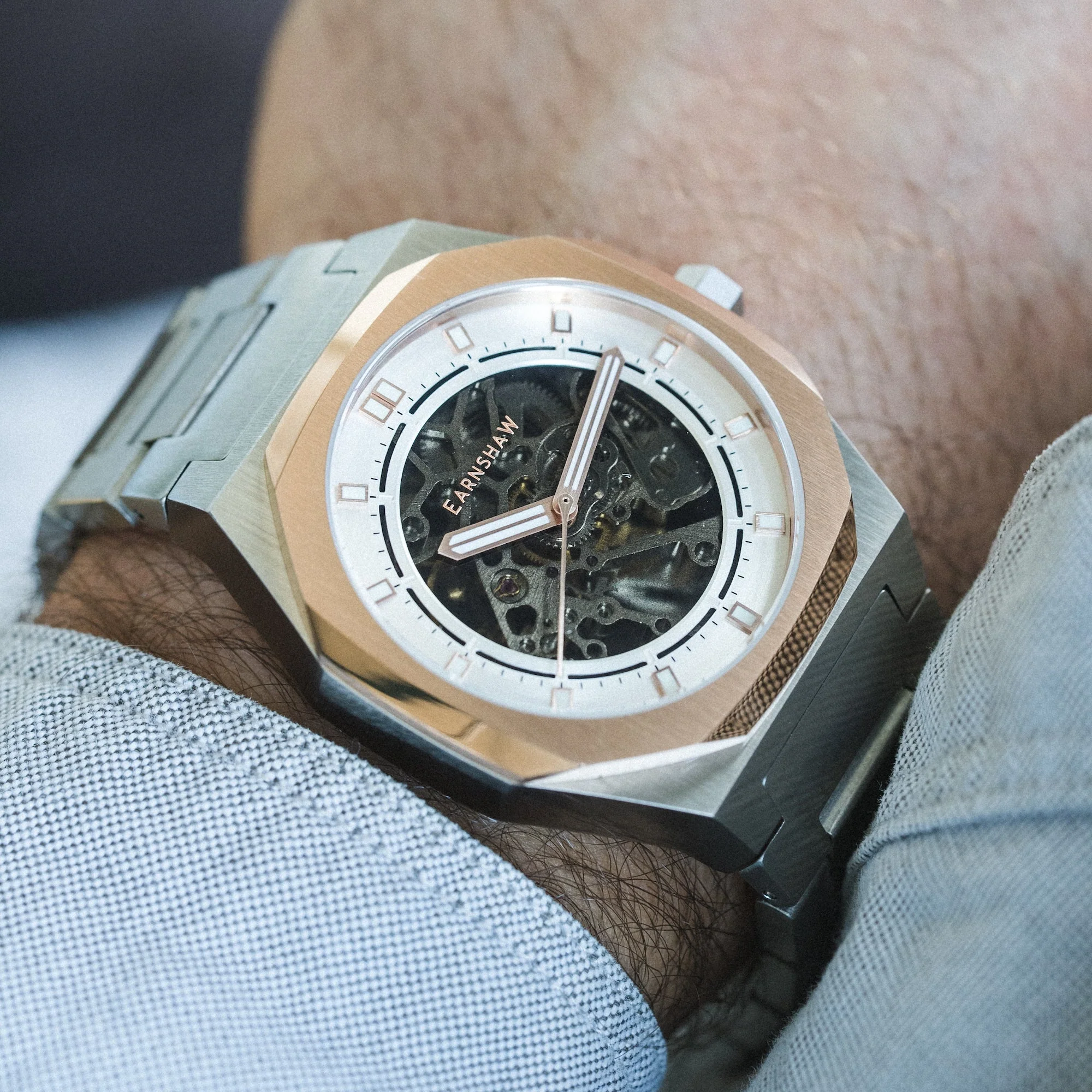 Drake Skeleton Automatic White Dial / Stainless Steel | White Dial - Image 3