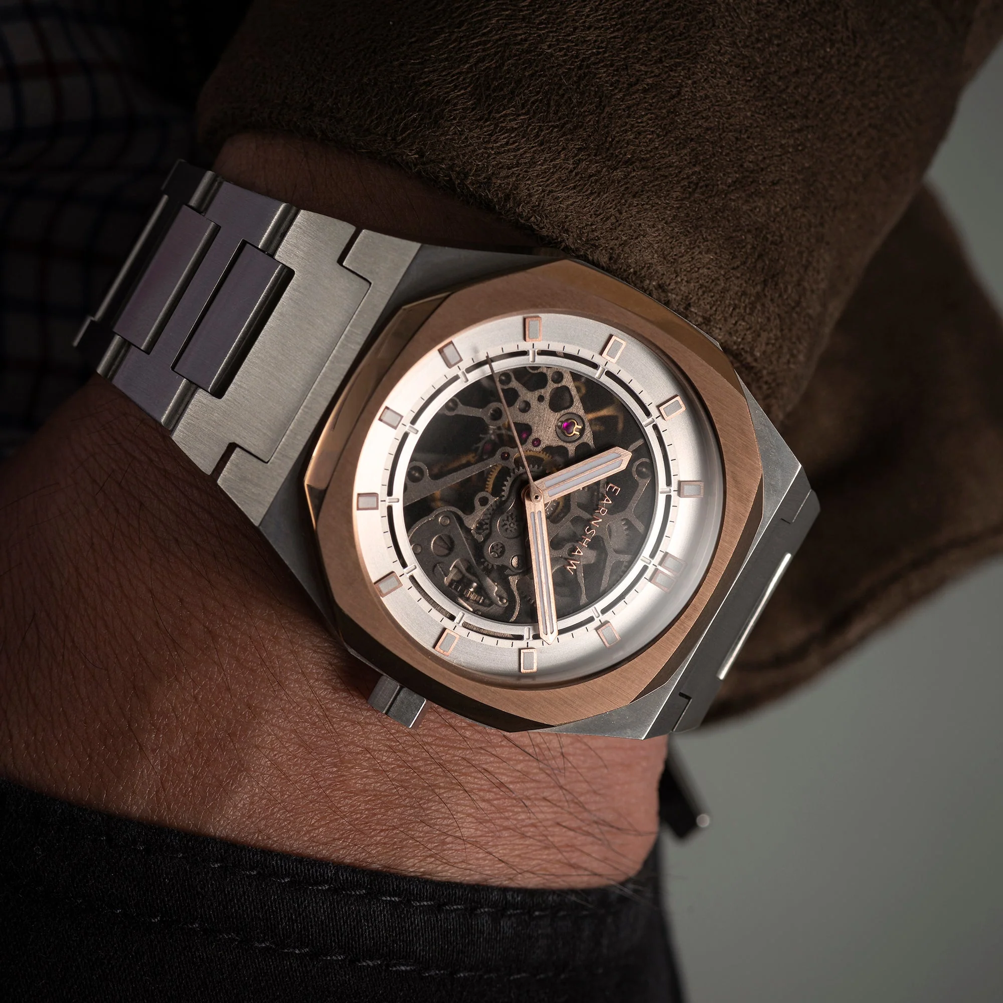 Drake Skeleton Automatic White Dial / Stainless Steel | White Dial - Image 4