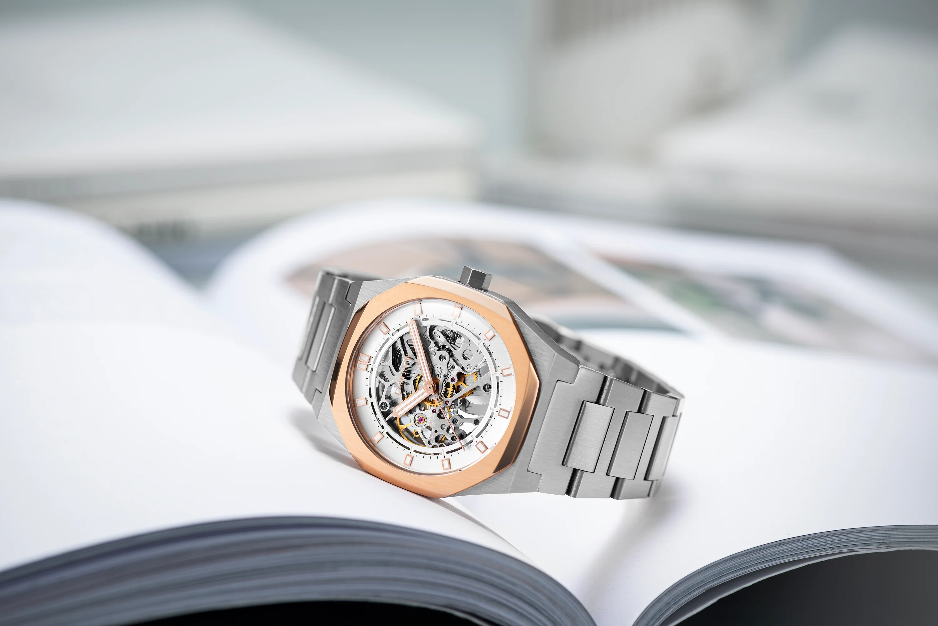 Drake Skeleton Automatic White Dial / Stainless Steel | White Dial - Image 8