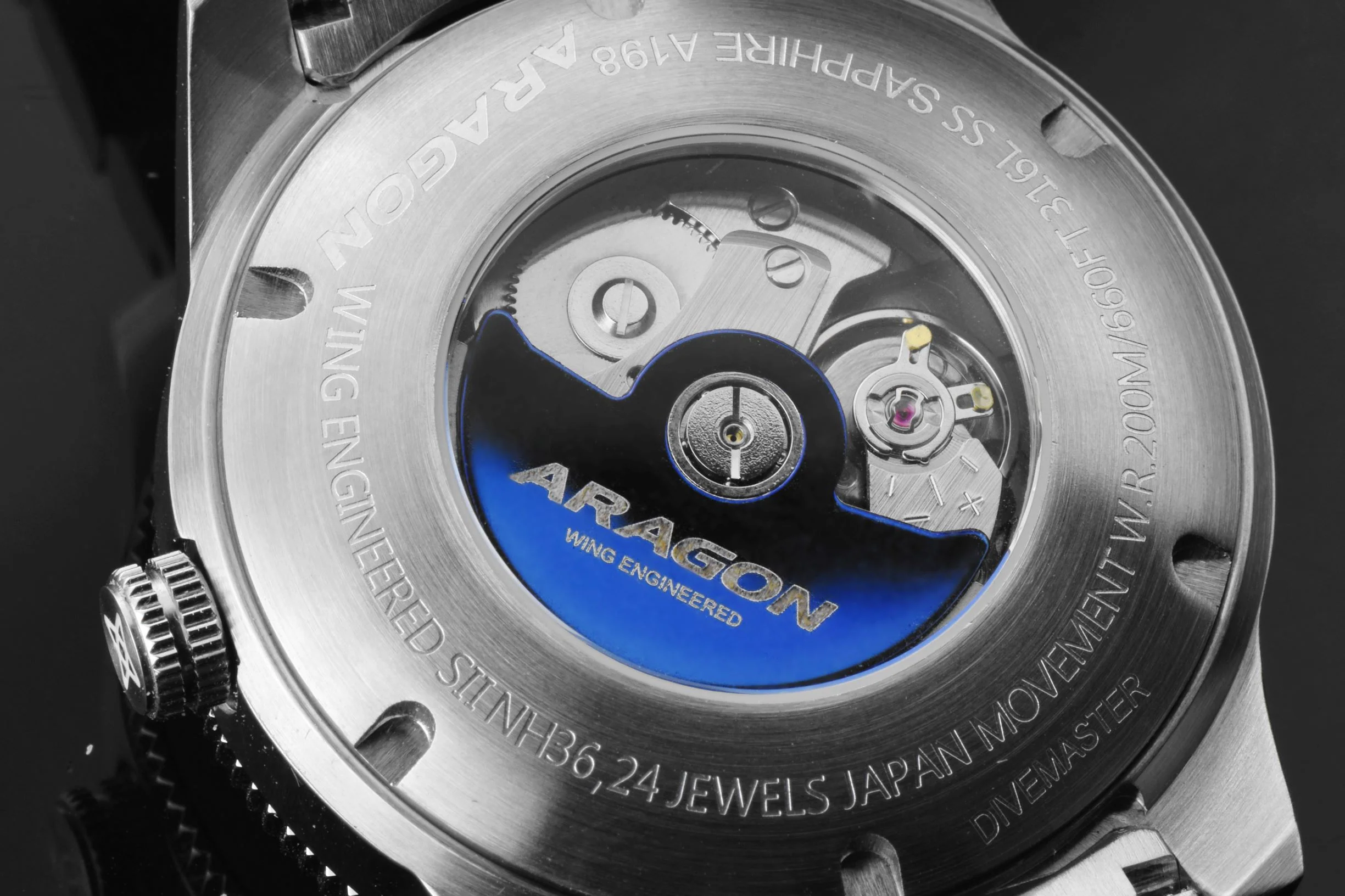 Divemaster 42 NH36 Automatic Black Dial | Black Dial Dial - Image 5