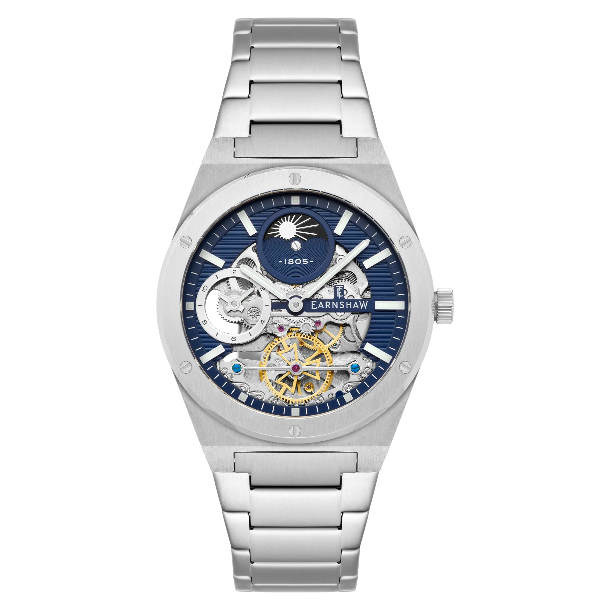 Drake Dual Time Automatic Blue / Stainless Steel | Blue Dial