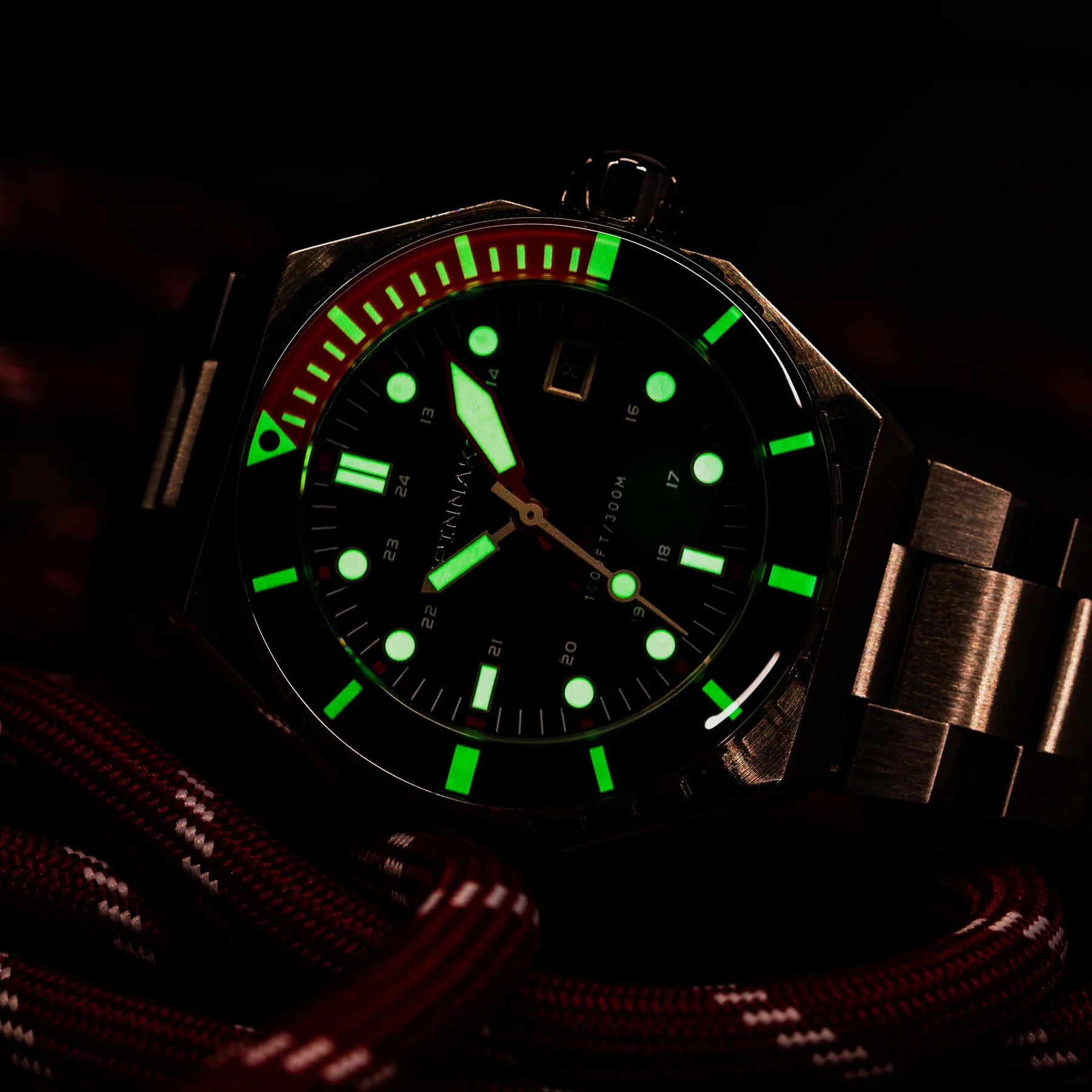 Dumas Blue Dial / Red / Stainless Steel | Blue Dial - Image 15