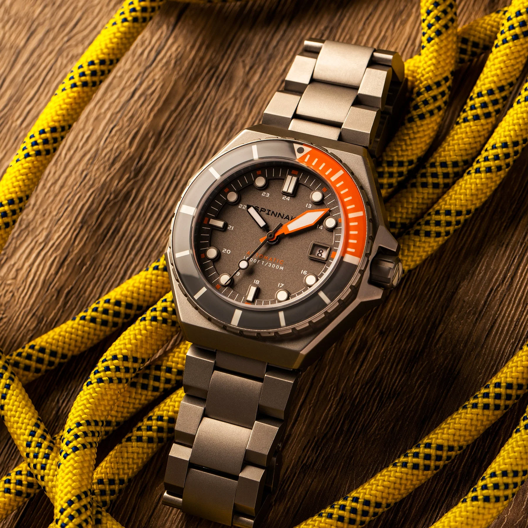 Dumas Gray Dial / Orange / Stainless Steel | Gray Dial - Image 14