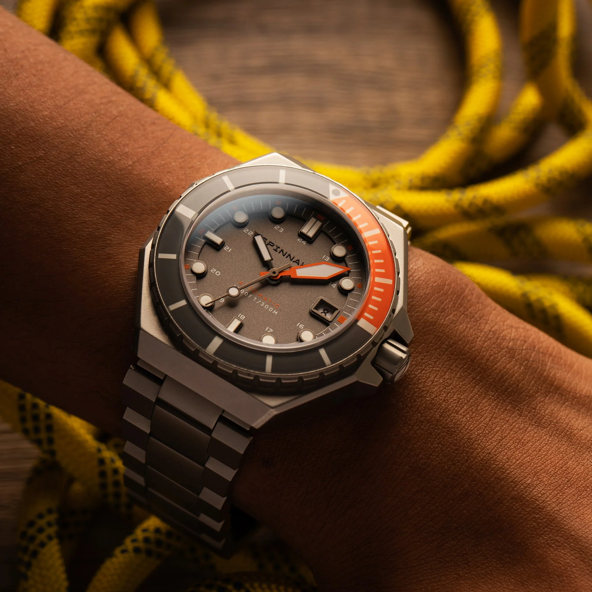 Dumas Gray Dial / Orange / Stainless Steel | Gray Dial - Image 17