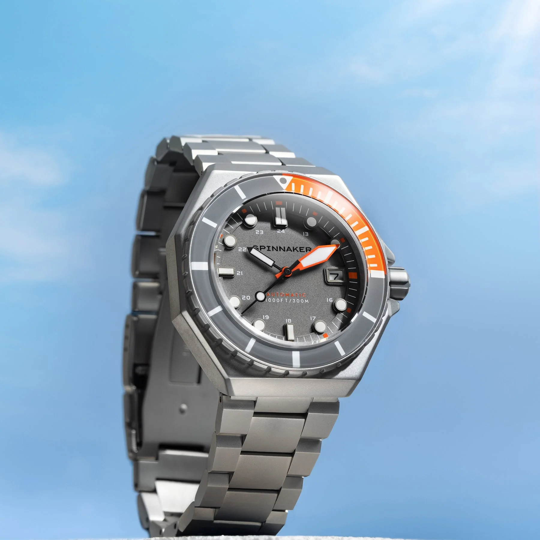 Dumas Gray Dial / Orange / Stainless Steel | Gray Dial - Image 21