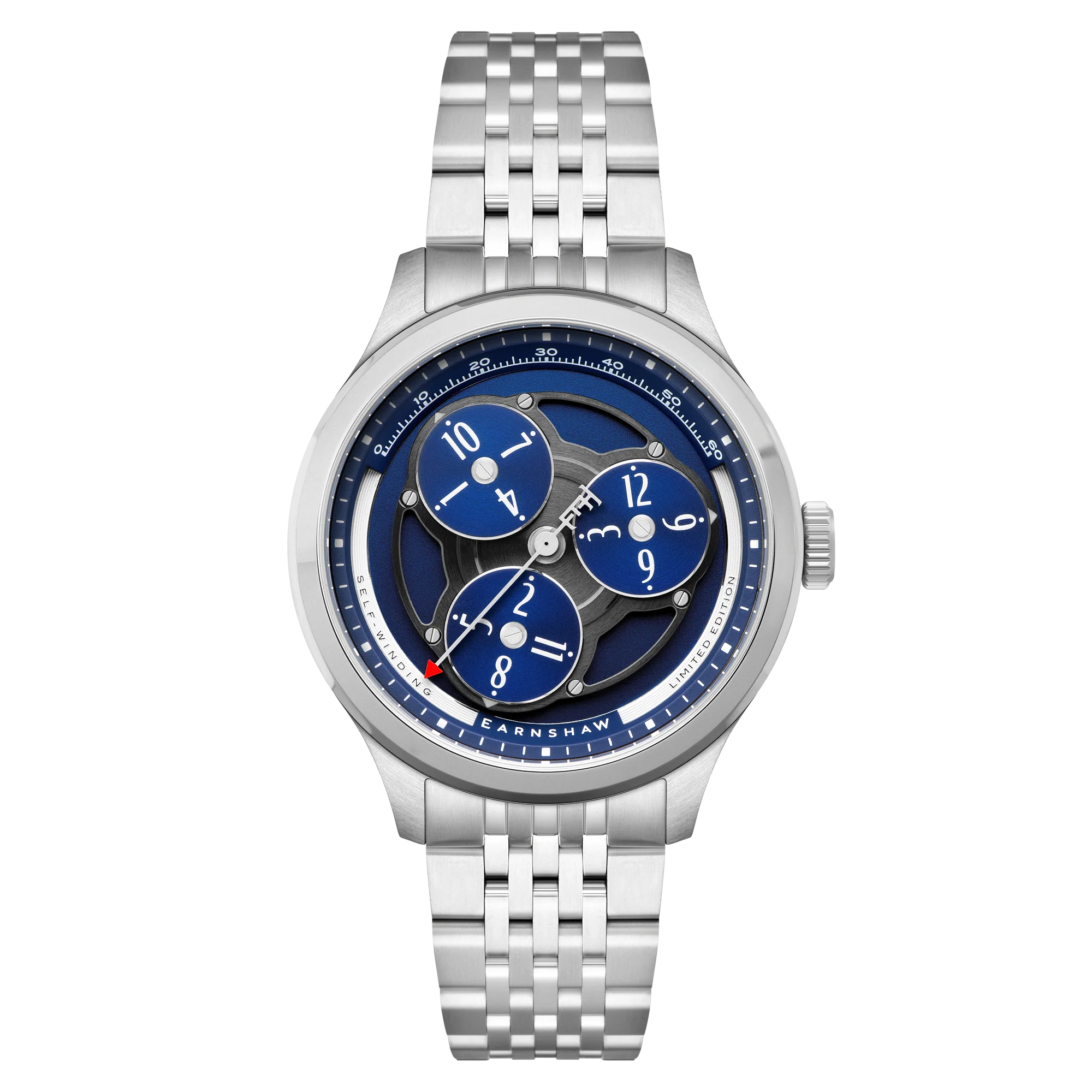 Engineer Hexham Trisect Automatic Limited Edition Blue / Stainless Steel | Blue Dial