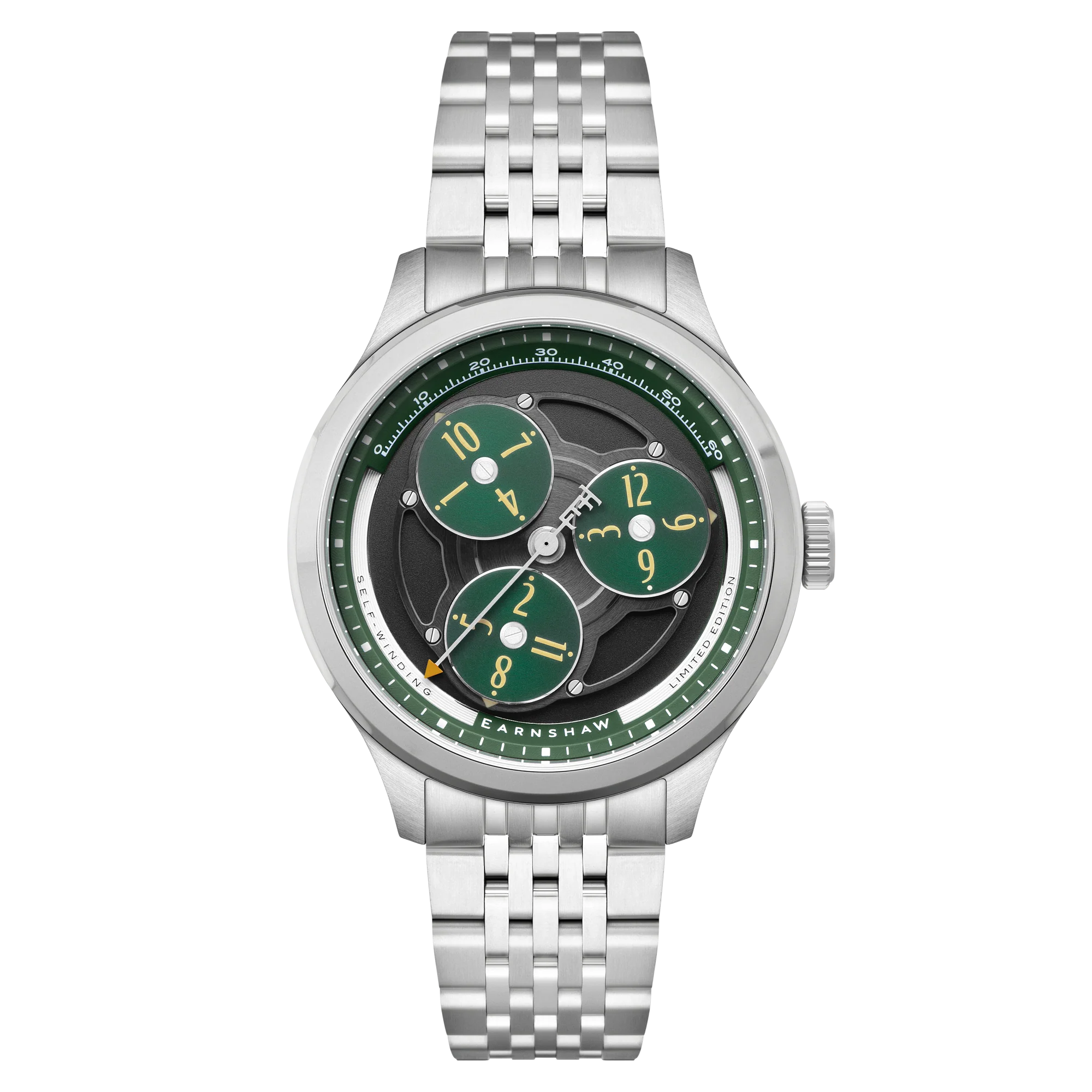 Engineer Hexham Trisect Automatic Limited Edition Green / Stainless Steel | Green Dial