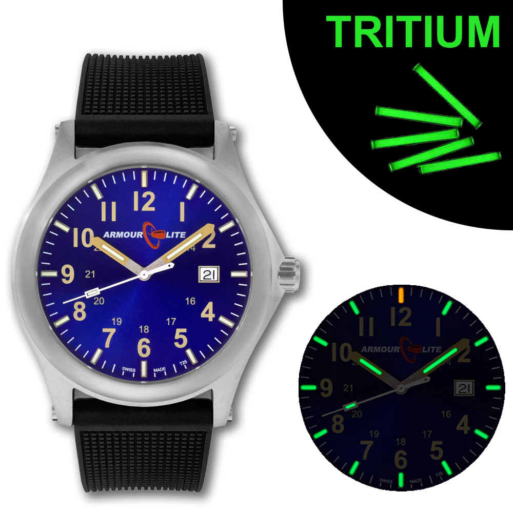 Field Series (Tritium & Armourglass) AL133 Steel Case / Metallic Blue Dial | Blue Dial