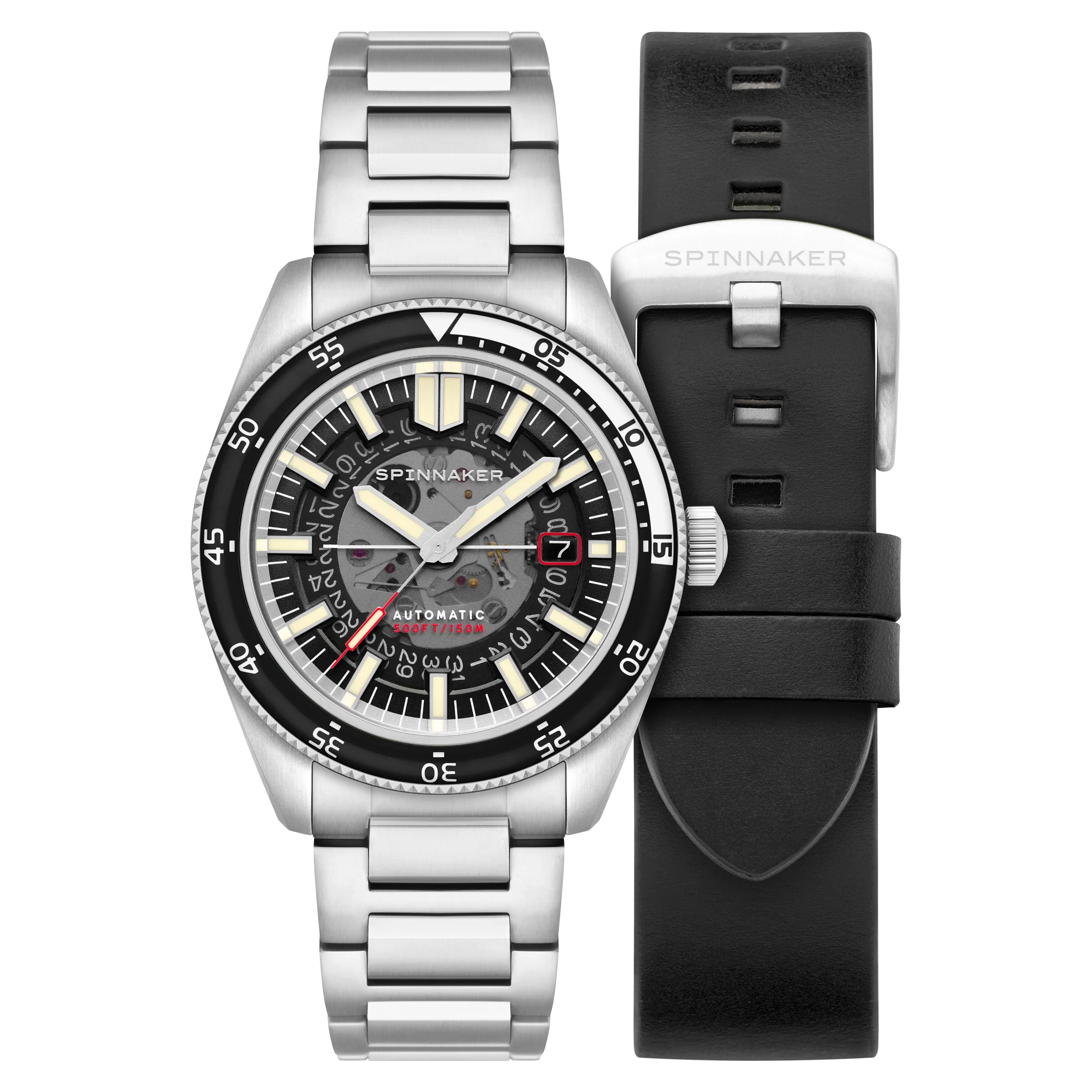 Fleuss Automatic Severn Edition Black / Stainless Steel | Black Dial