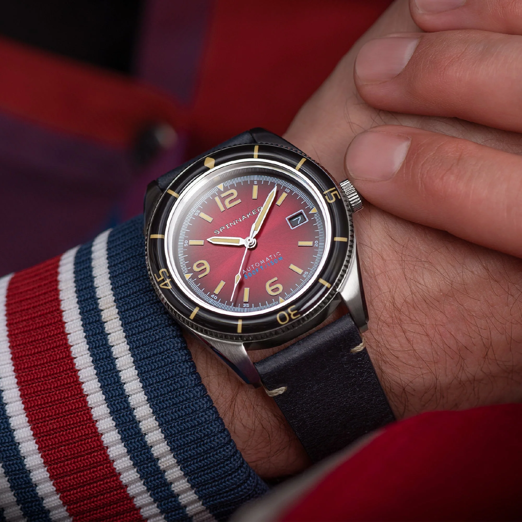Fleuss Red / Leather | Red Dial - Image 4