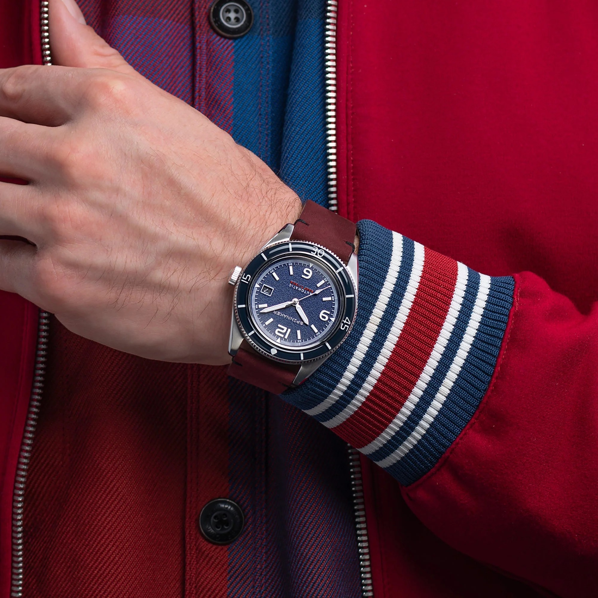 Fleuss Blue / Black / Leather | Blue Dial - Image 4