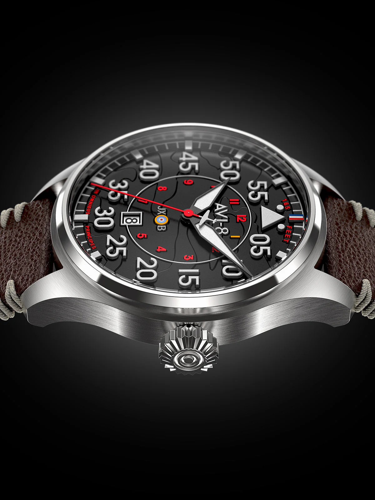 Hawker Hurricane Clowes Automatic Black / Leather | Black Dial - Image 21