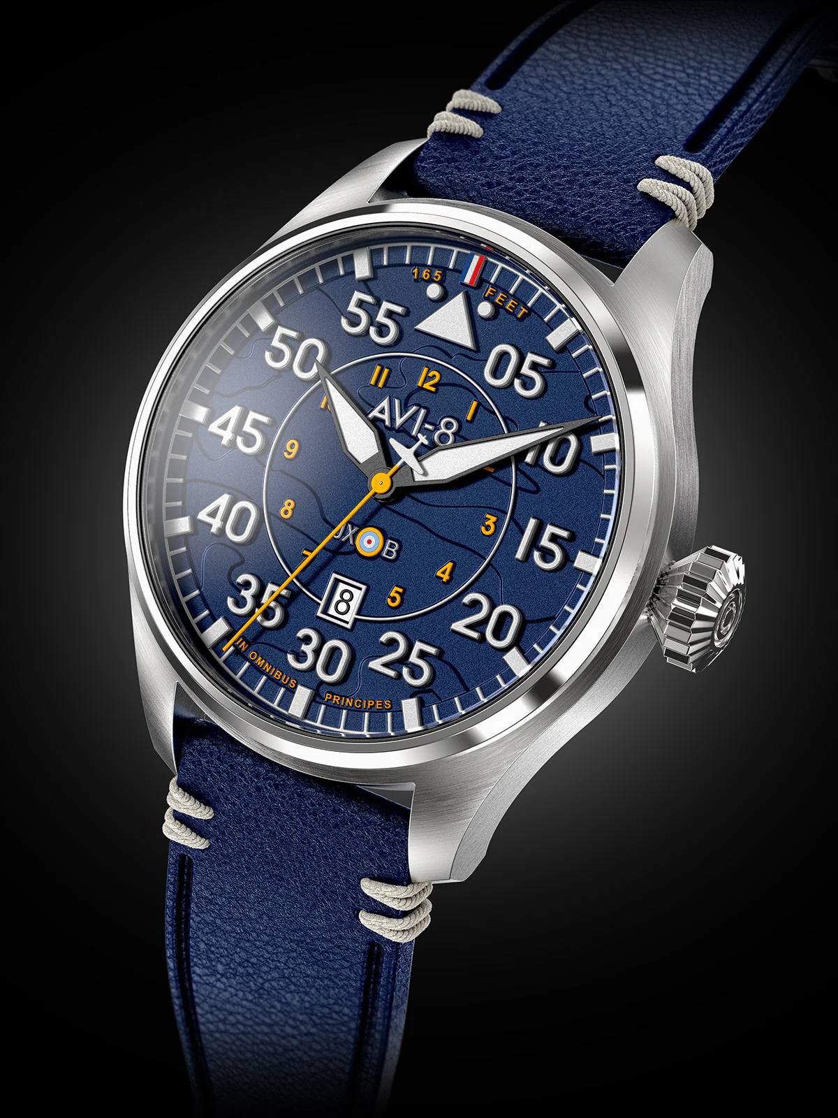 Hawker Hurricane Clowes Automatic Blue / Leather | Blue Dial - Image 14
