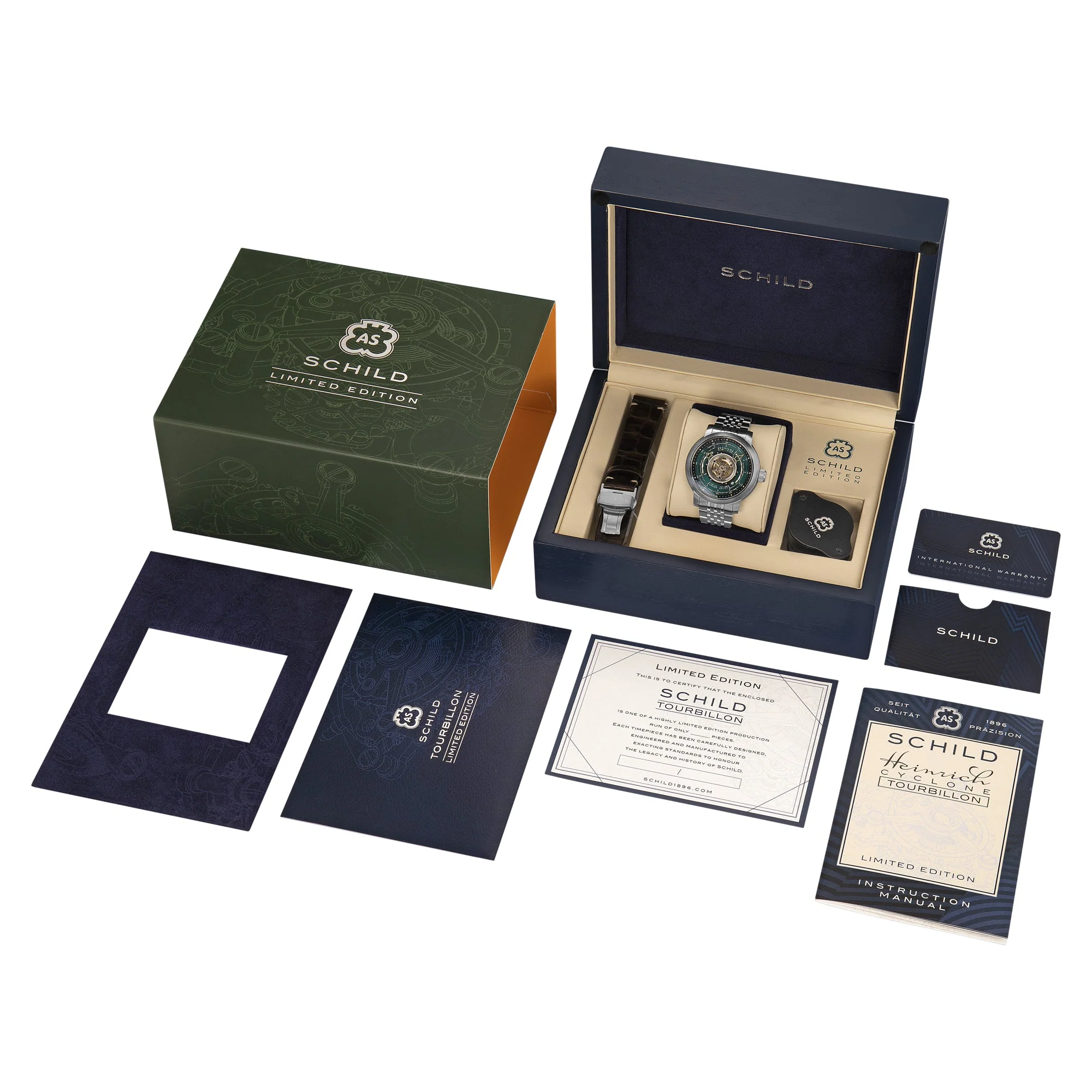 Heinrich Cyclone Tourbillon Limited Edition Green / Steel Stainless Steel | Green Dial - Image 4
