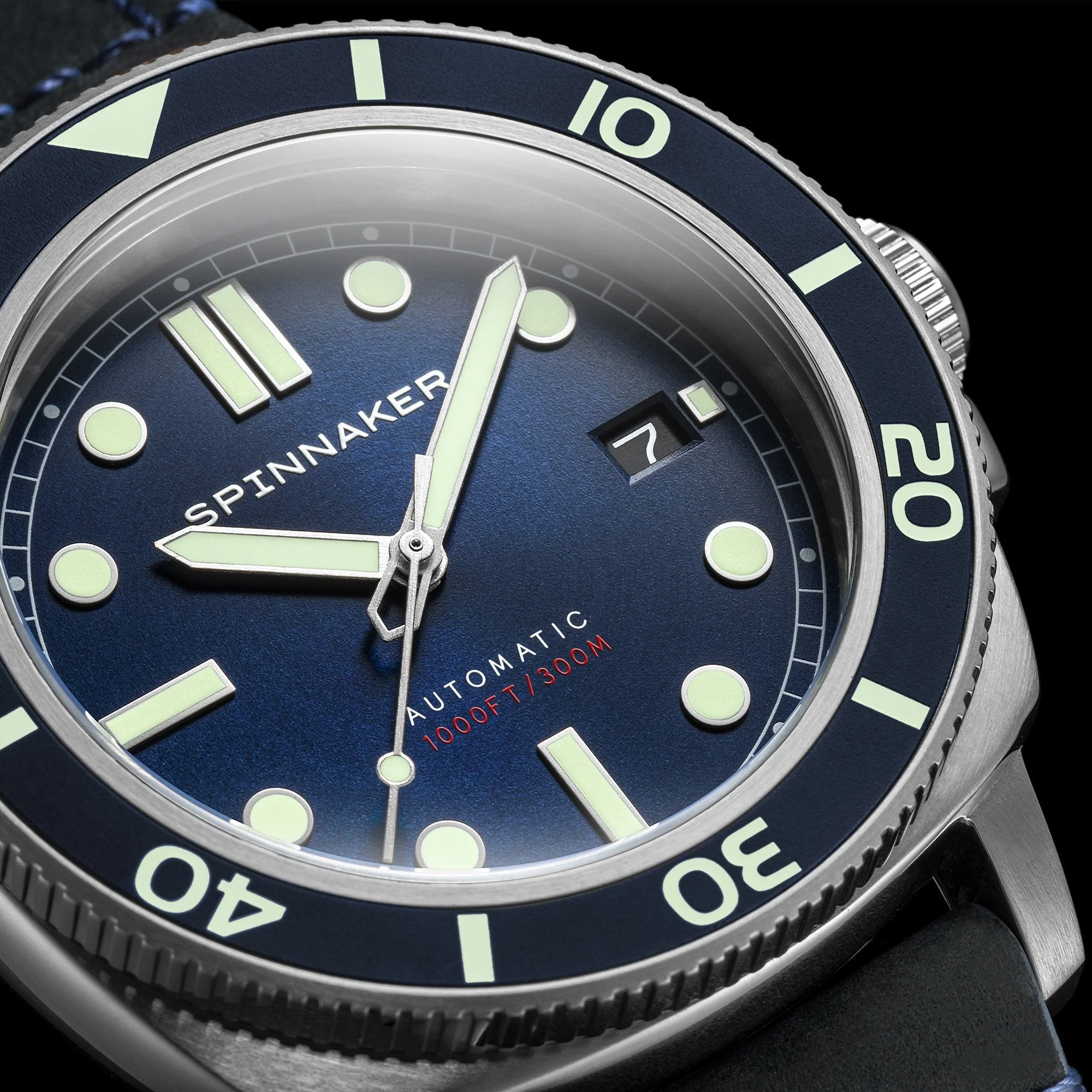 Hull Diver Blue / Leather | Blue Dial - Image 3