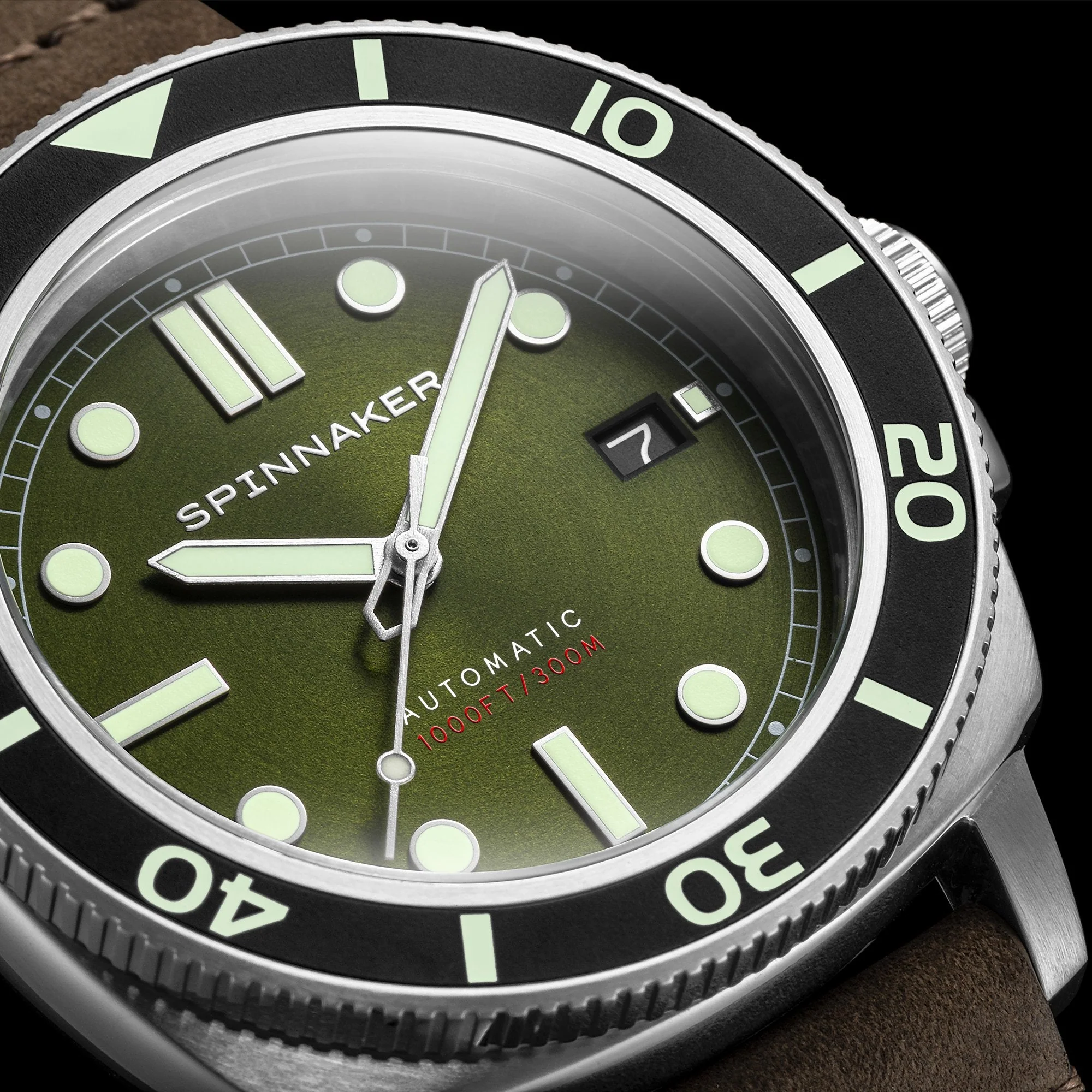 Hull Diver Green / Leather | Green Dial - Image 10