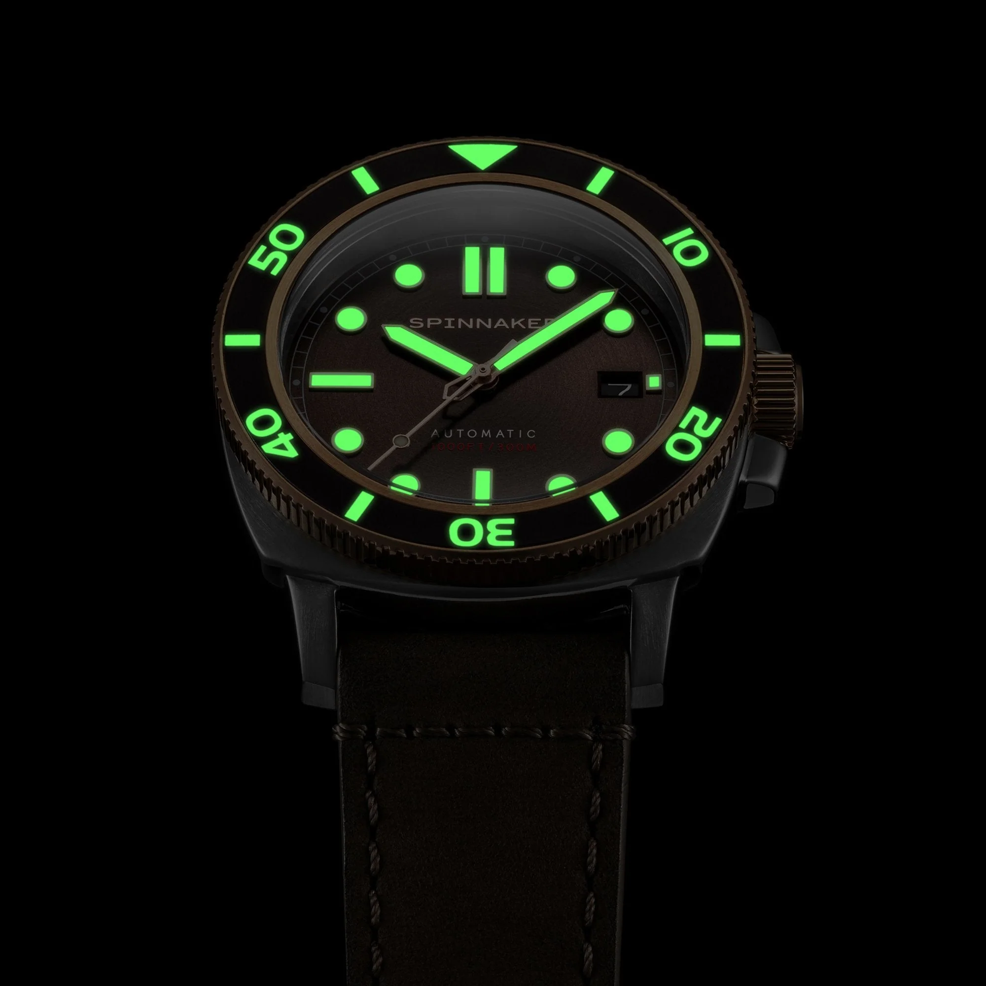 Hull Diver Green / Leather | Green Dial - Image 6