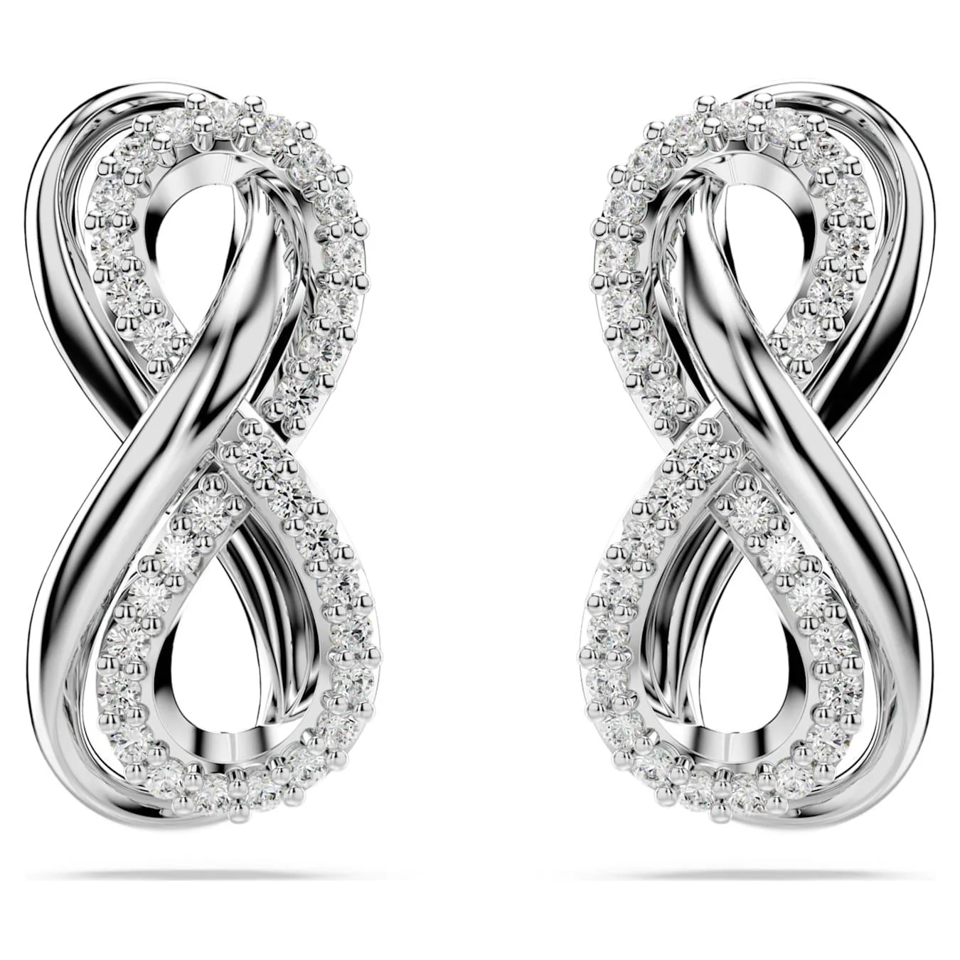 Hyperbola White / Rhodium-Plated