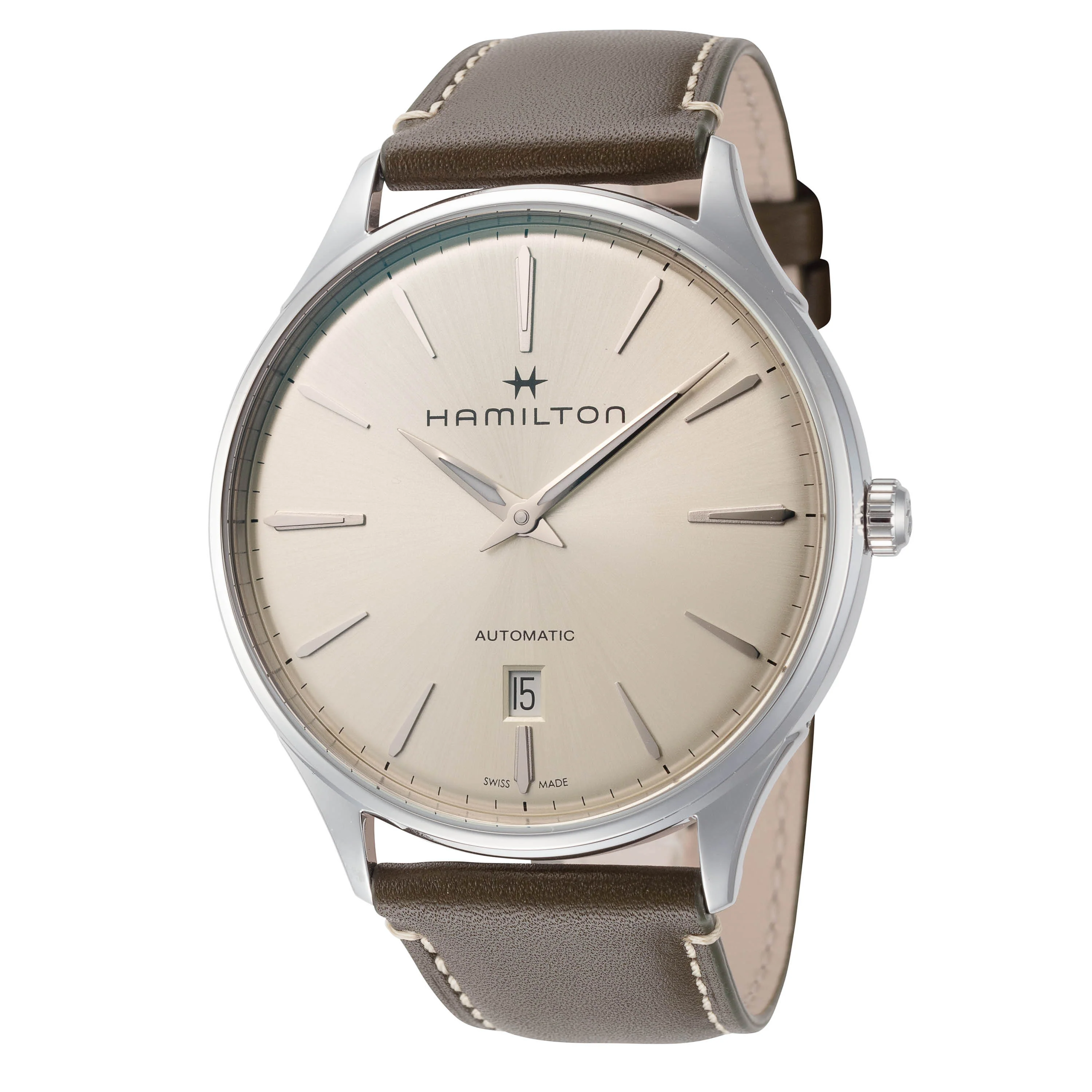 Jazzmaster 40mm / Silver / Green | Silver Dial