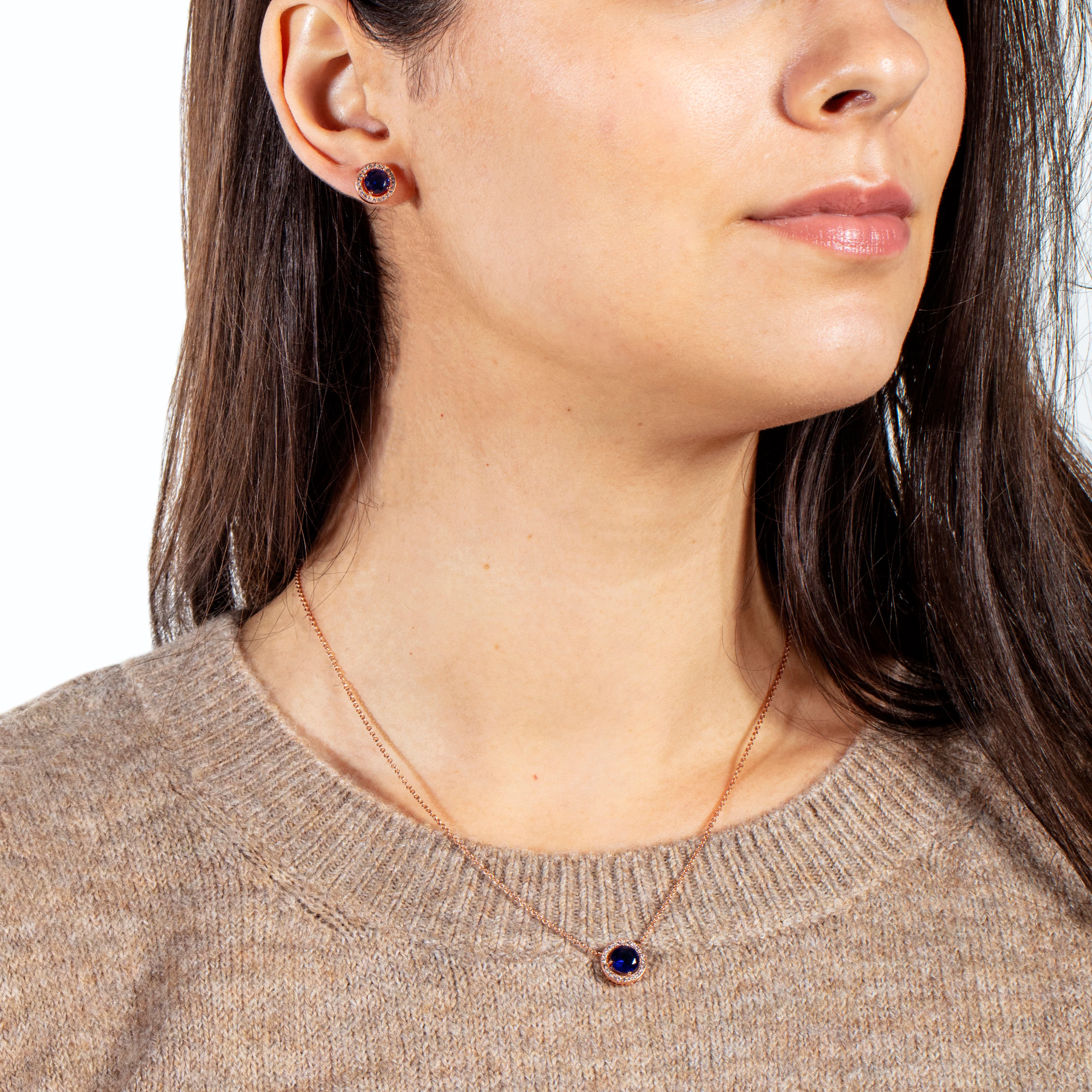 Juliet Pendant Necklace 18k Rose Gold - Image 3