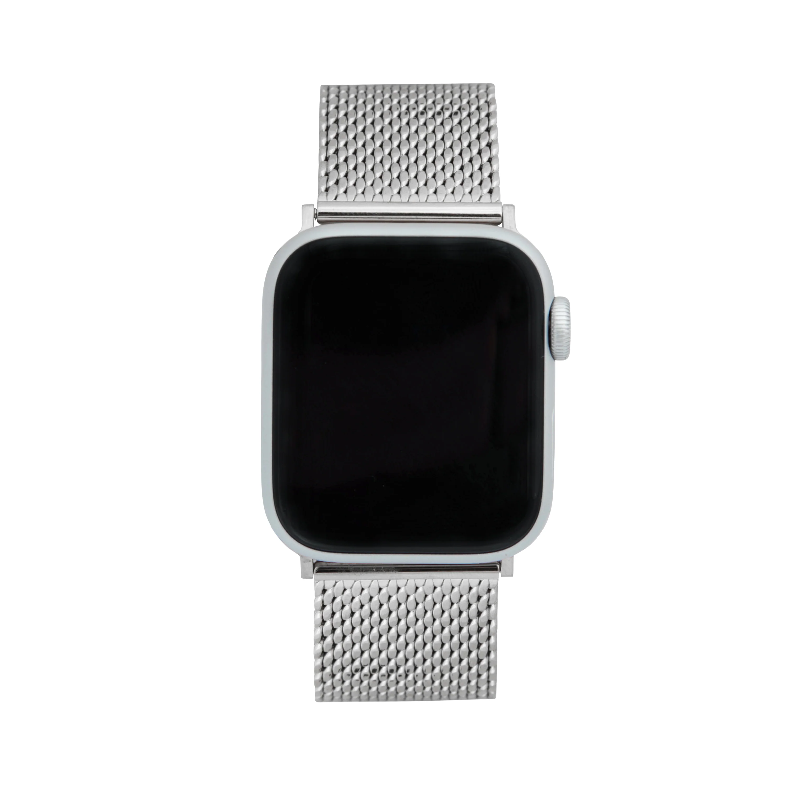 Mesh Band for Apple Watch Series 9/8/7/6/5/4/3/2/1/SE Silver (42mm | 44mm | 45mm | 49mm) |  Dial - Image 2
