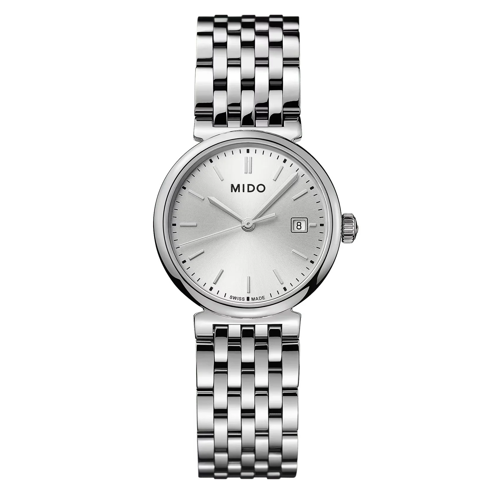 Mido 25mm / Silver | Silver Dial