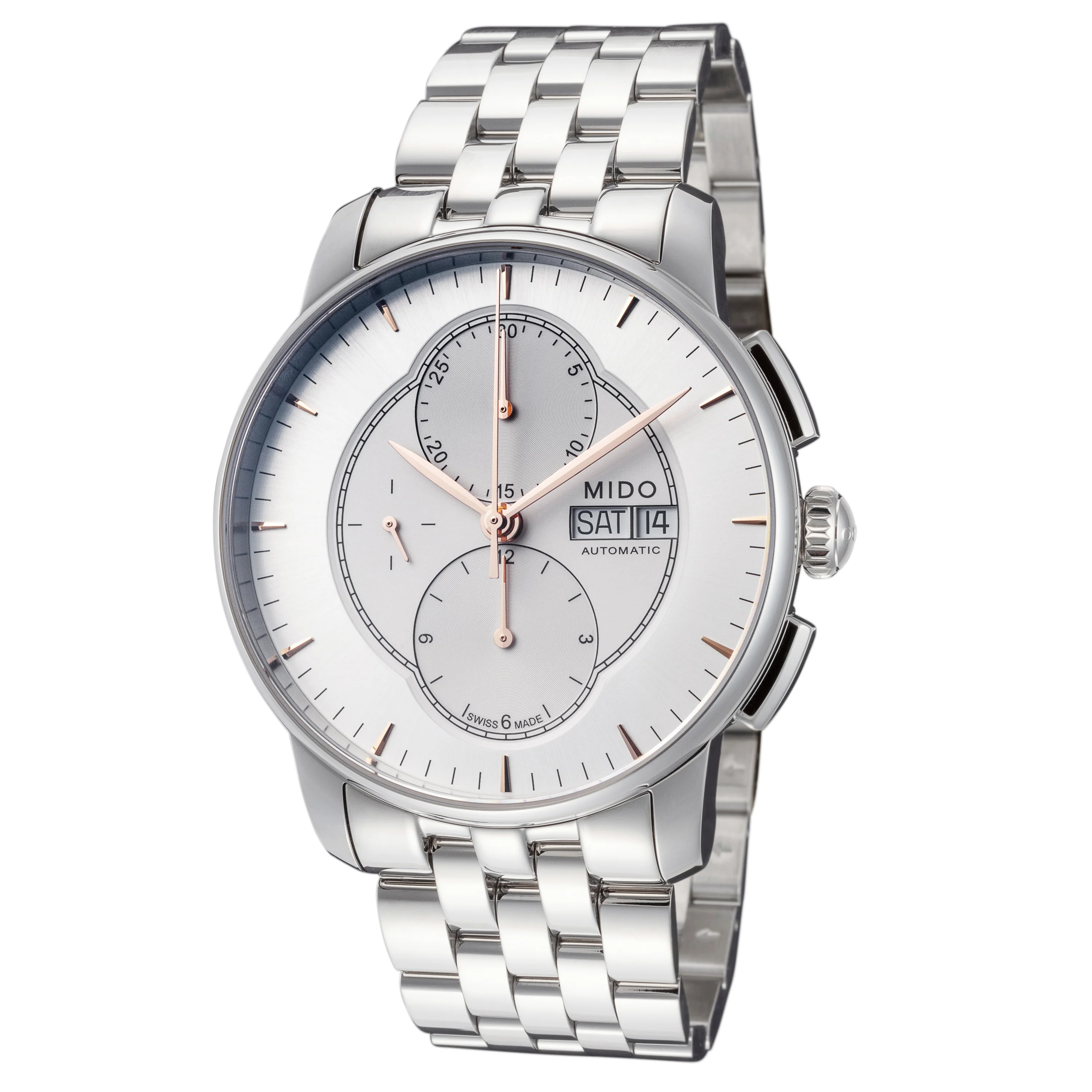 Mido 42mm / Silver / Silver | Silver Dial