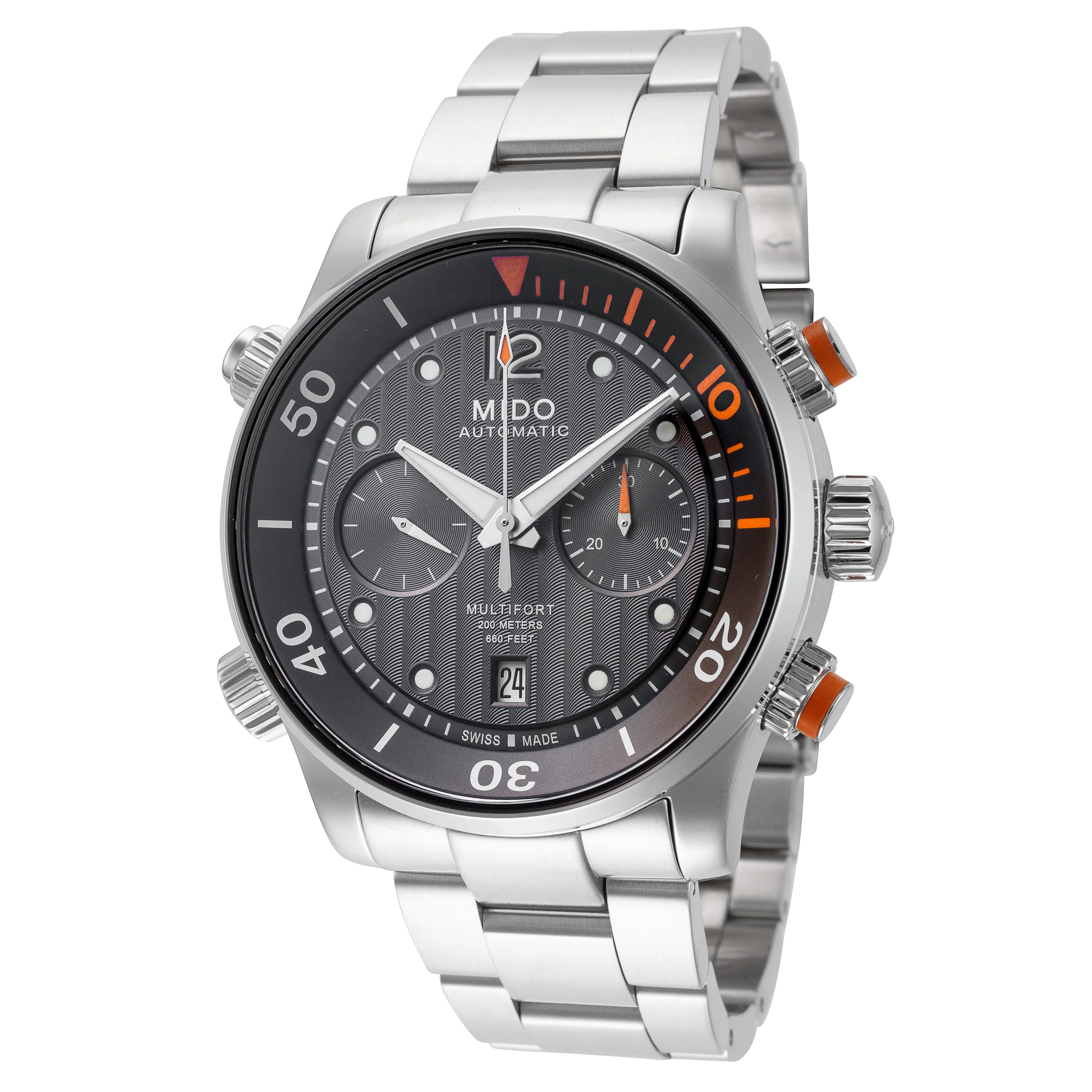 Mido 44mm / Silver / Anthracite | Anthracite Dial