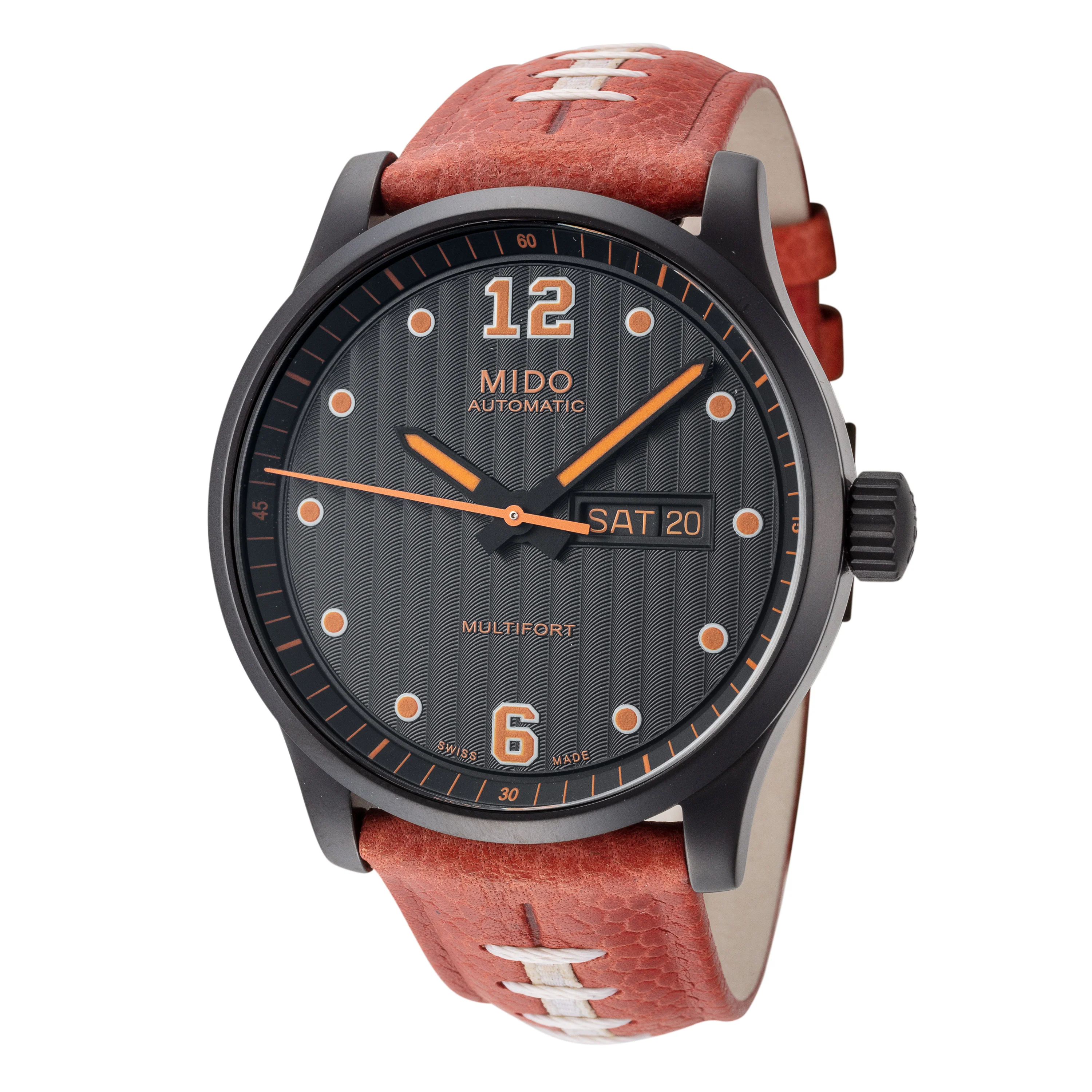 Multifort 42mm / Black / Black and Orange | Black Dial