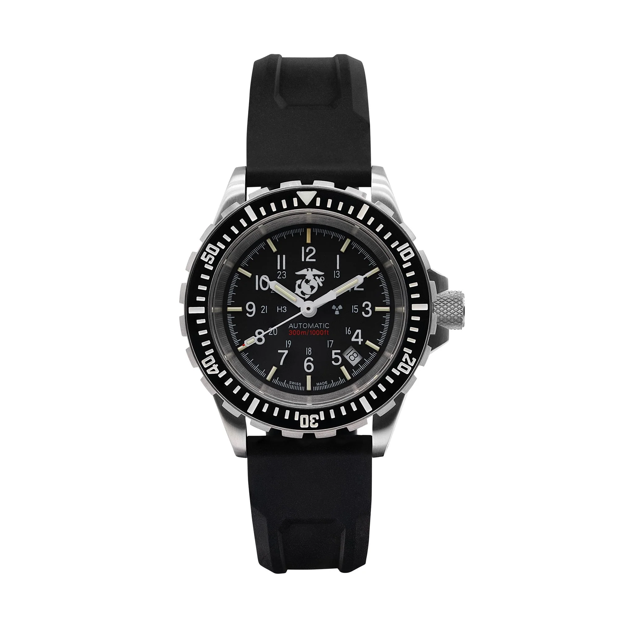 Dive SS/BKSS 3PC RUBBER (WW194006SS-0230) | Black Dial