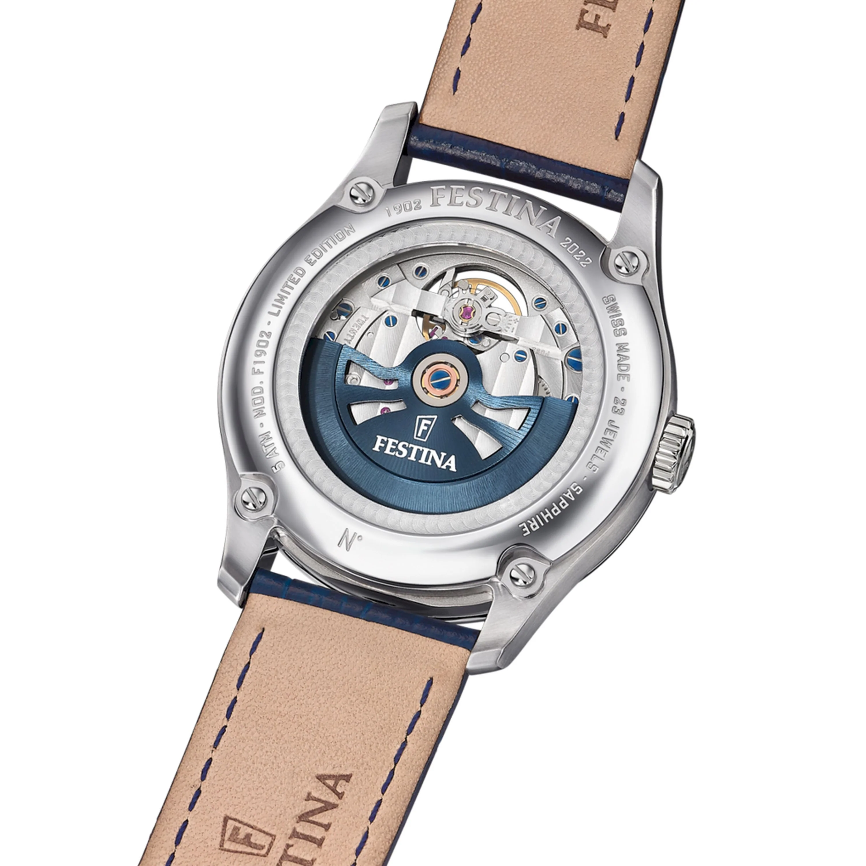Open Heart Limited Edition Blue / Leather | Blue Dial - Image 3