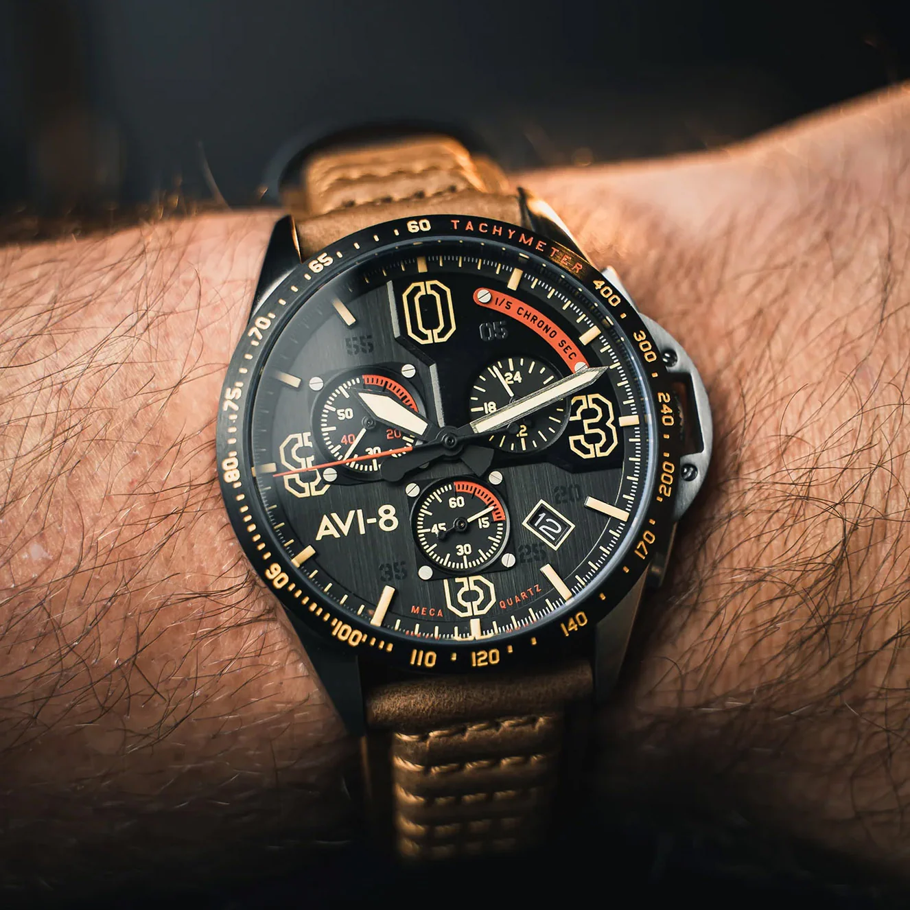 P-51 Mustang Blakeslee Chronograph | Black Dial - Image 19